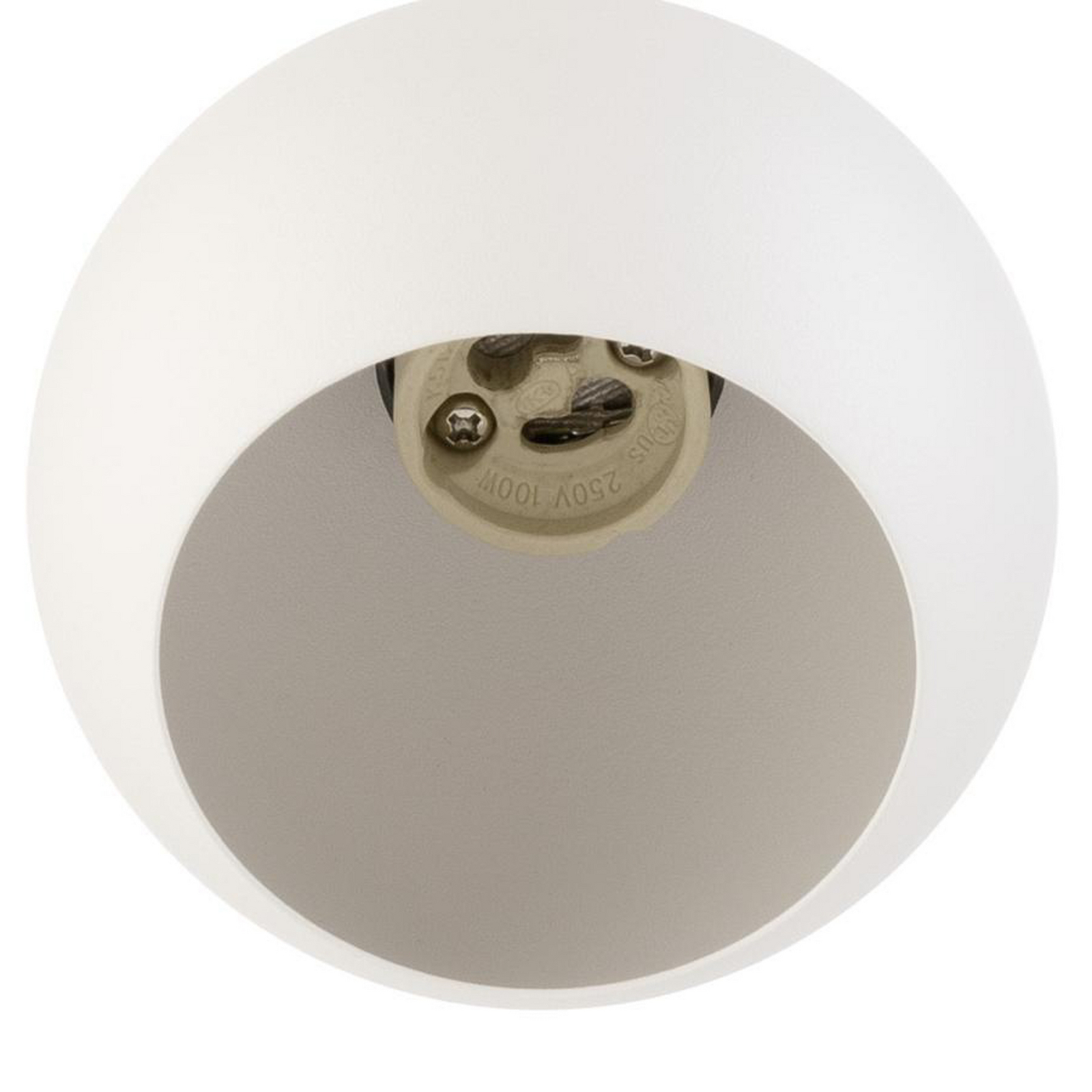 SLV Light Eye 90 hanging light, white, Ø 9 cm, metal