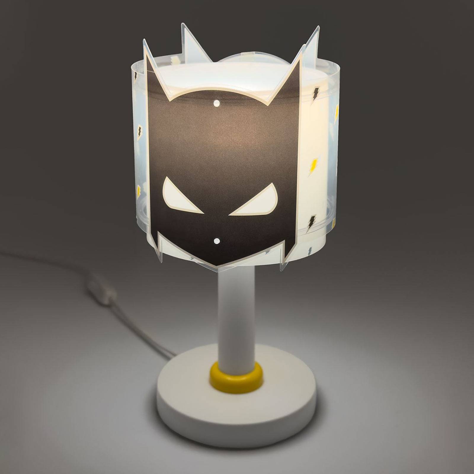 Kinder-Tischlampe Dark Hero, G4, Ø 15 cm günstig online kaufen