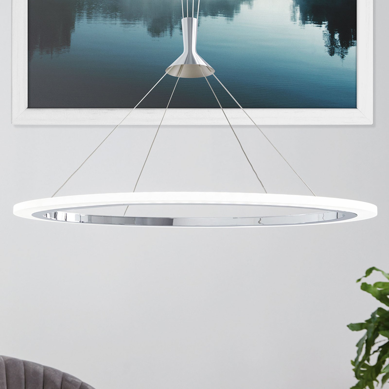 Overgang Artiest plannen EGLO connect Hornitos-C LED hanglamp, rond | Lampen24.be