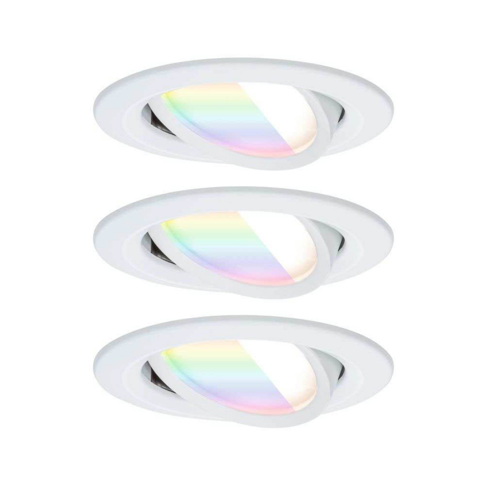 Paulmann LED inbouwspot Nova Coin Smart wit RGBW set van 3 stuks 8,4 cm
