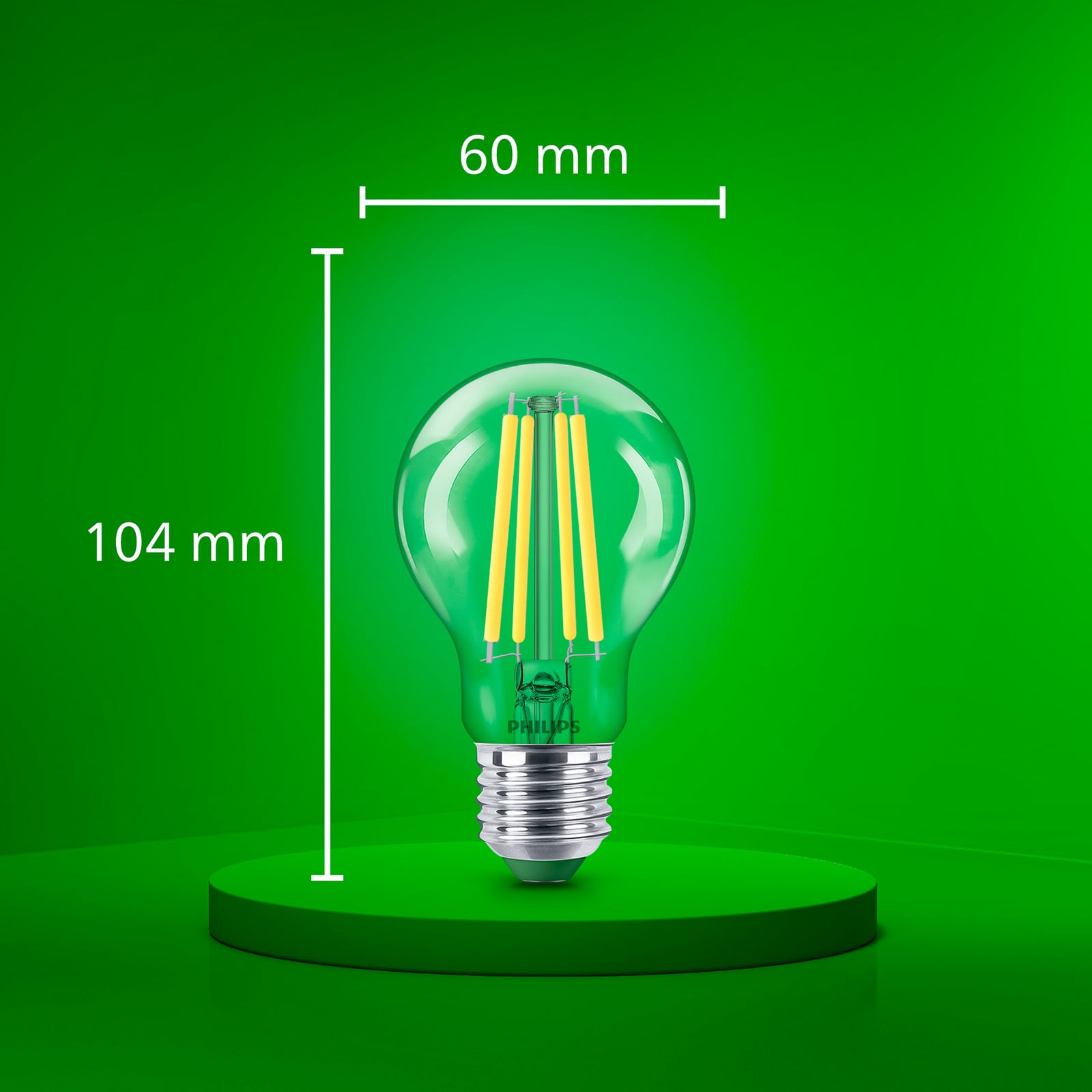 Philips E27 LED-pære A60 5,2 W 1095lm 4.000 K klar