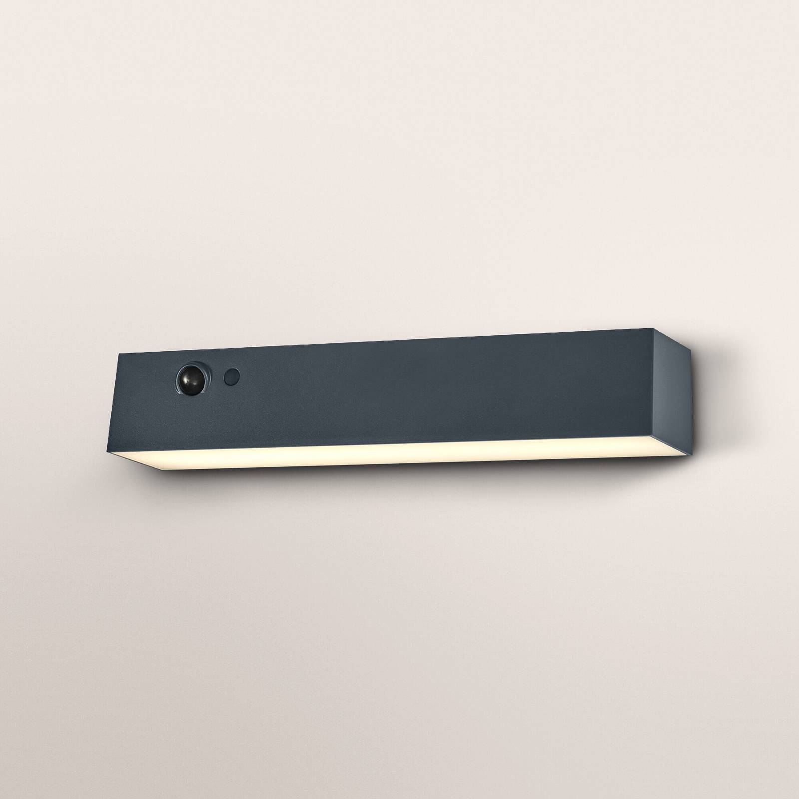 Applique murale solaire OSRAM ENDURA STYLE SHORE, grise, capteur, IP54