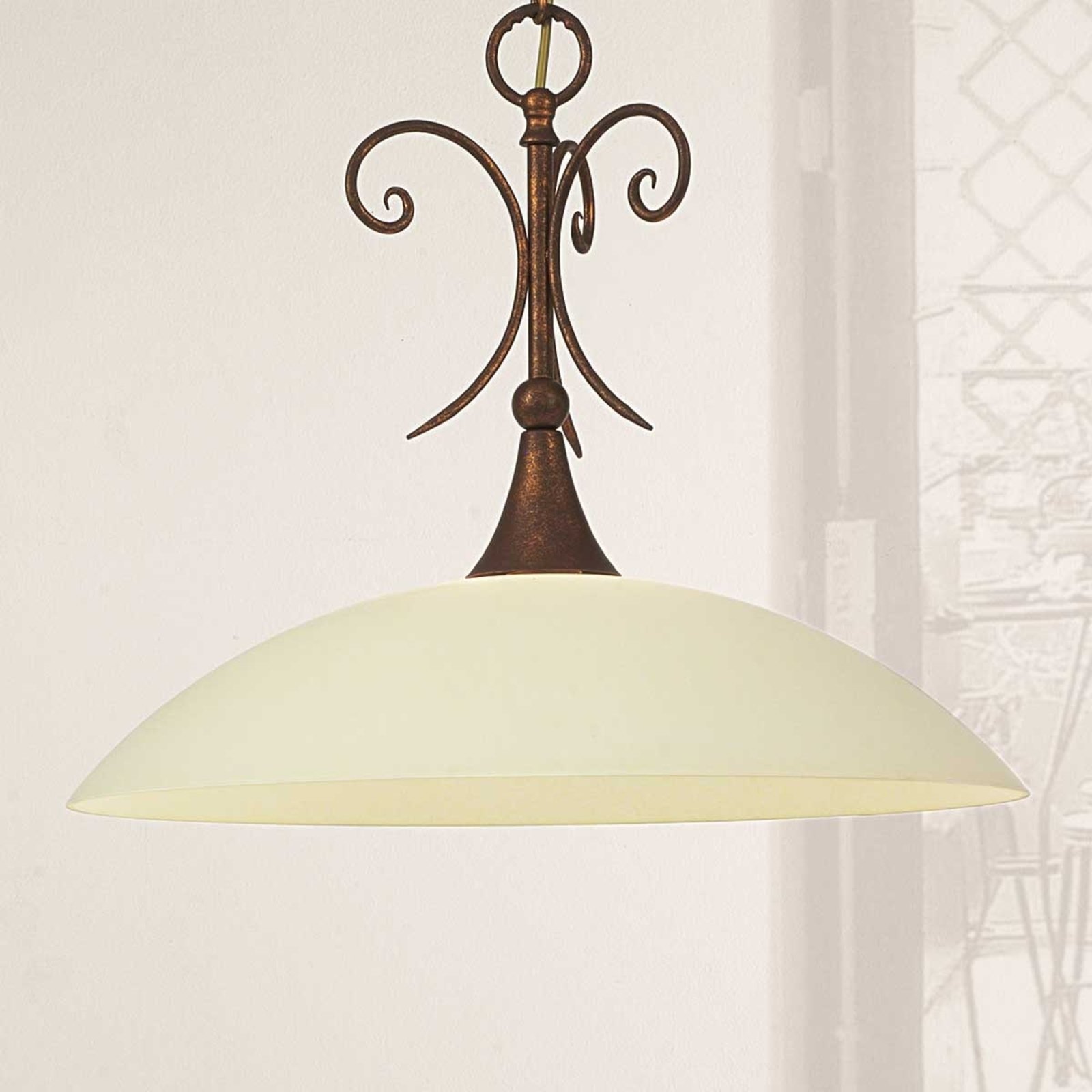 Federico hanging light with antique feel