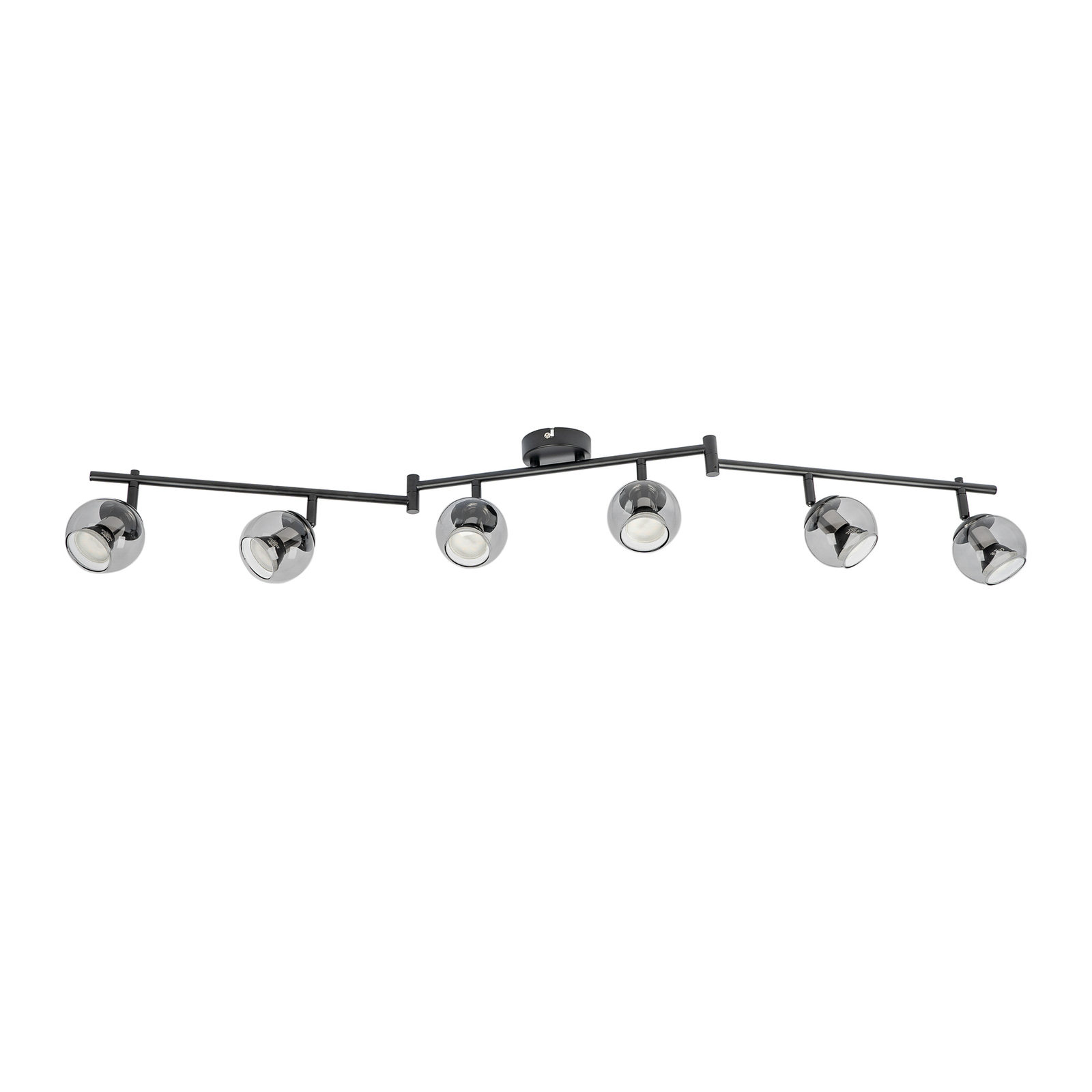 Lindby spot Samika, à 5 lampes, 120,5 cm, verre