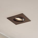 Prios Downlight Fibur, bronze, 9 cm