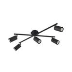 Joffrey 5 Ceiling Light Black - Lindby