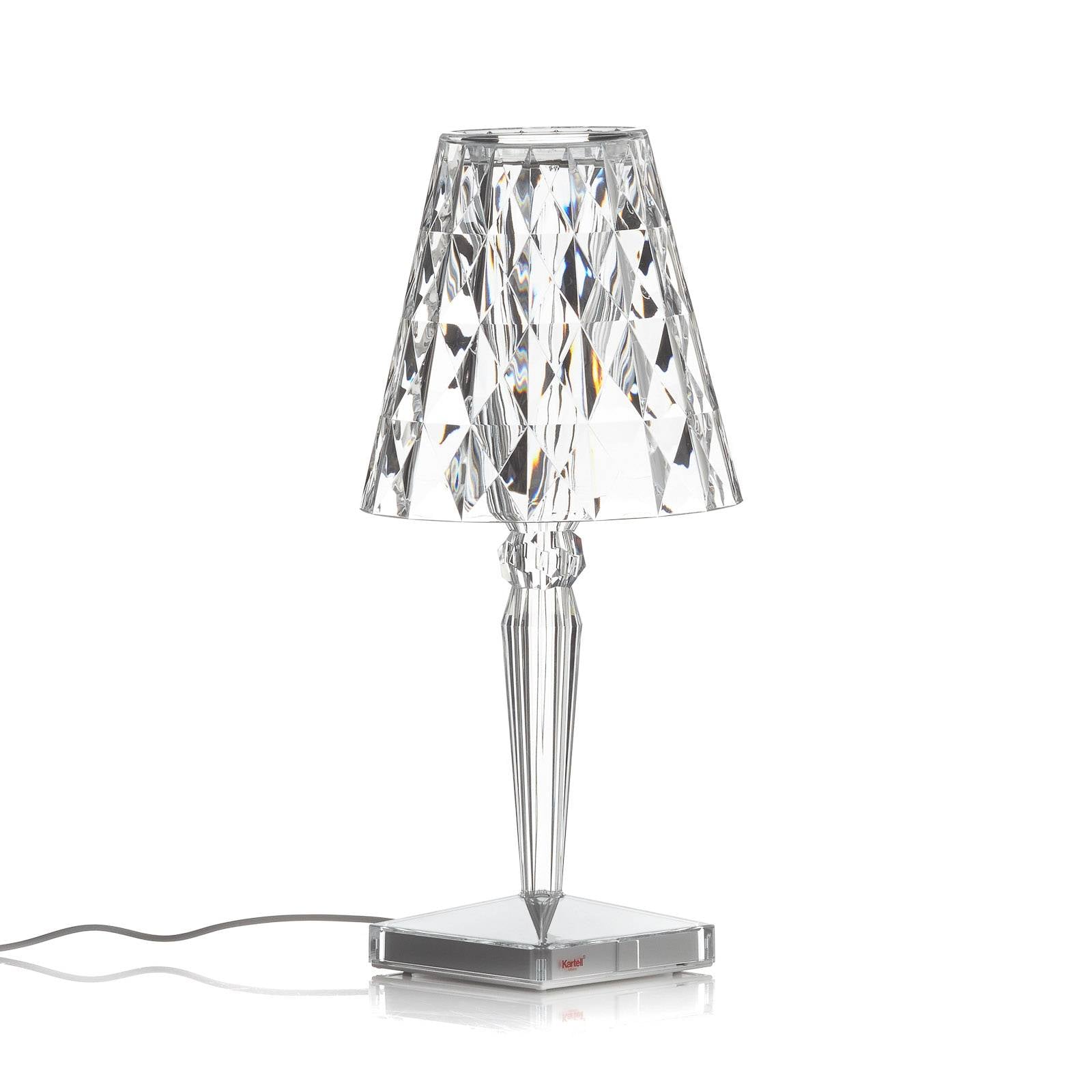 Kartell Big Battery - Tischlampe IP20, transparent