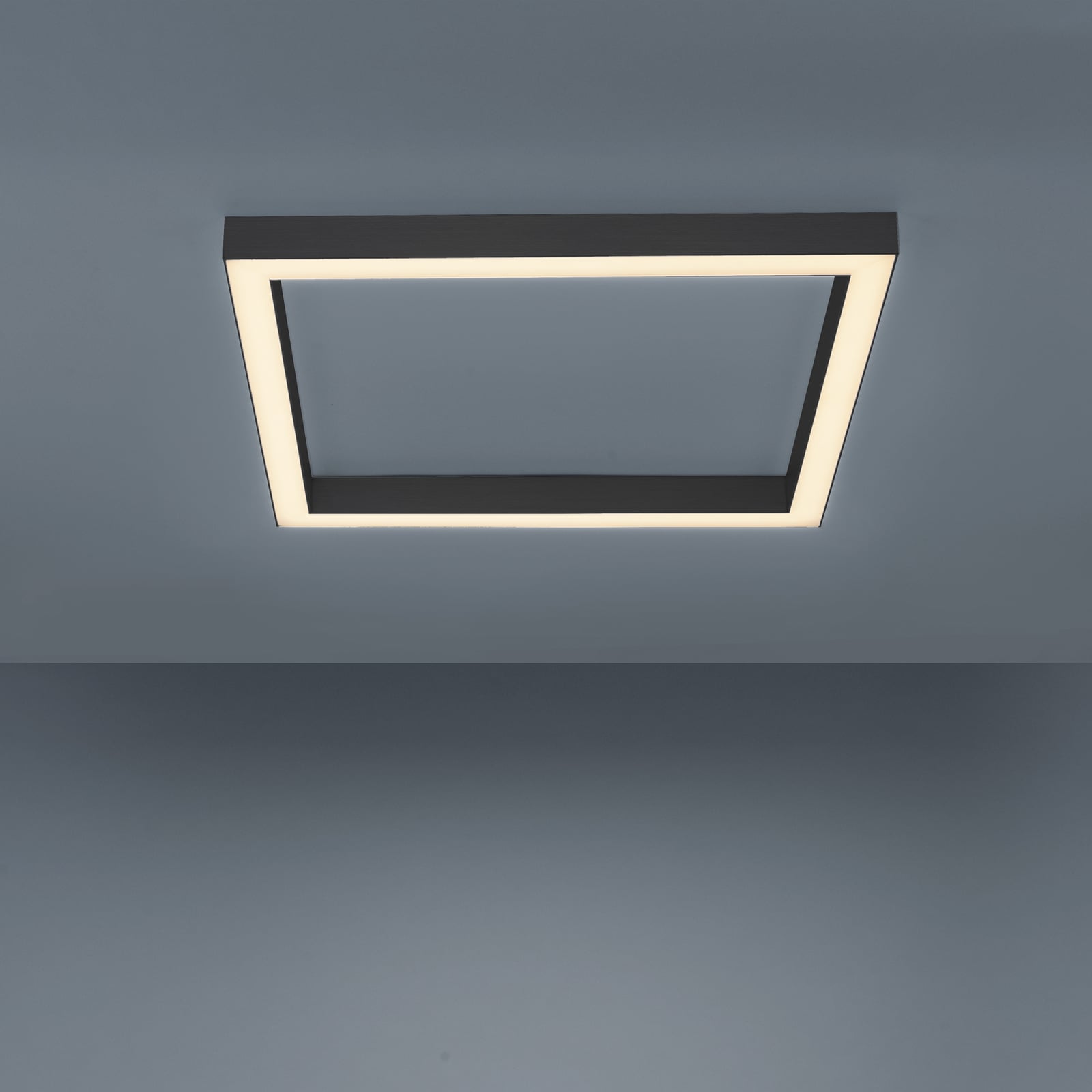 Lines Square LED-Deckenlampe, graphite, 55 cm, CCT - PURE Lines Square LED-Deckenlampe, graphite, 55 cm, CCT - PURE