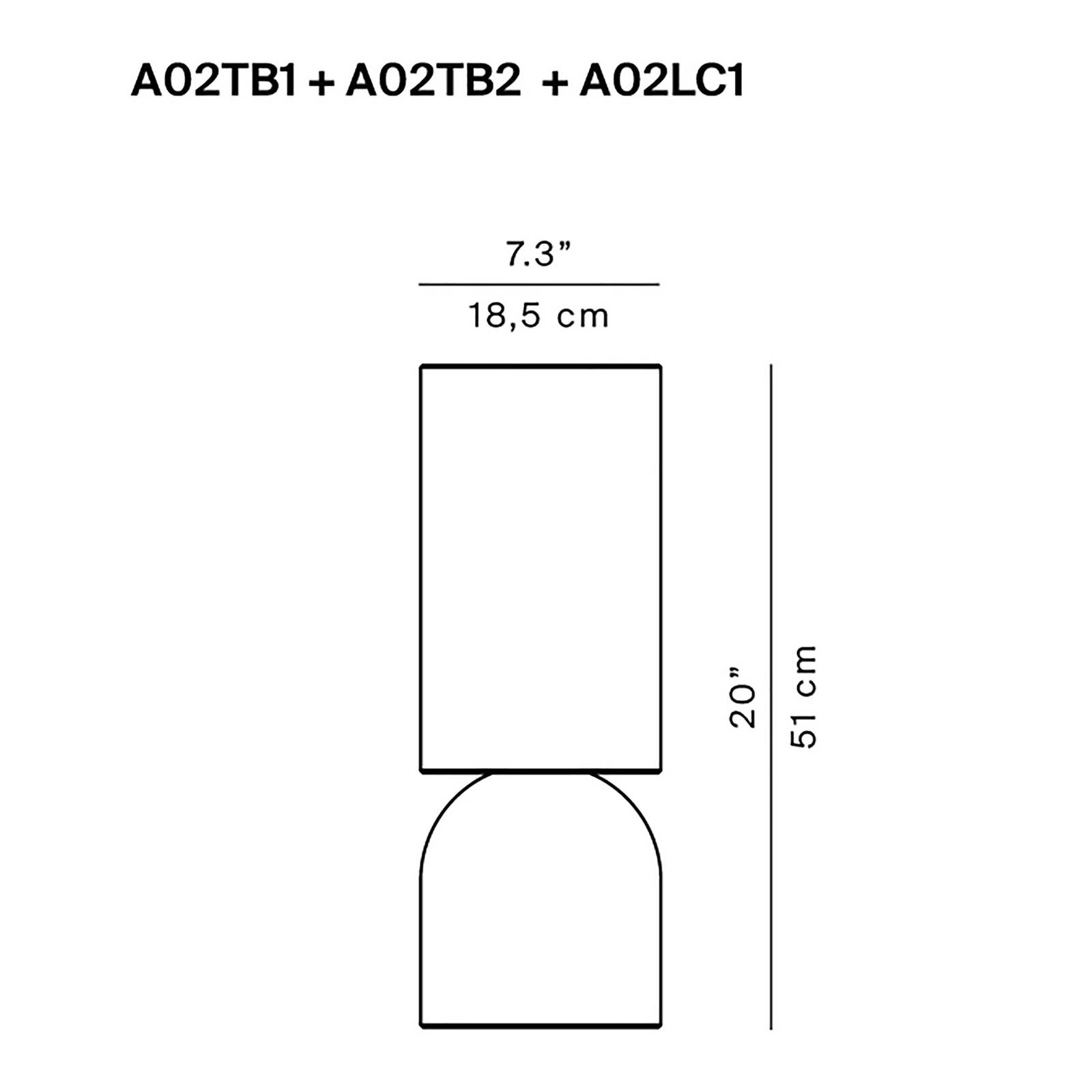 Luceplan Nui B lampa tarasowa LED z betonu Dali