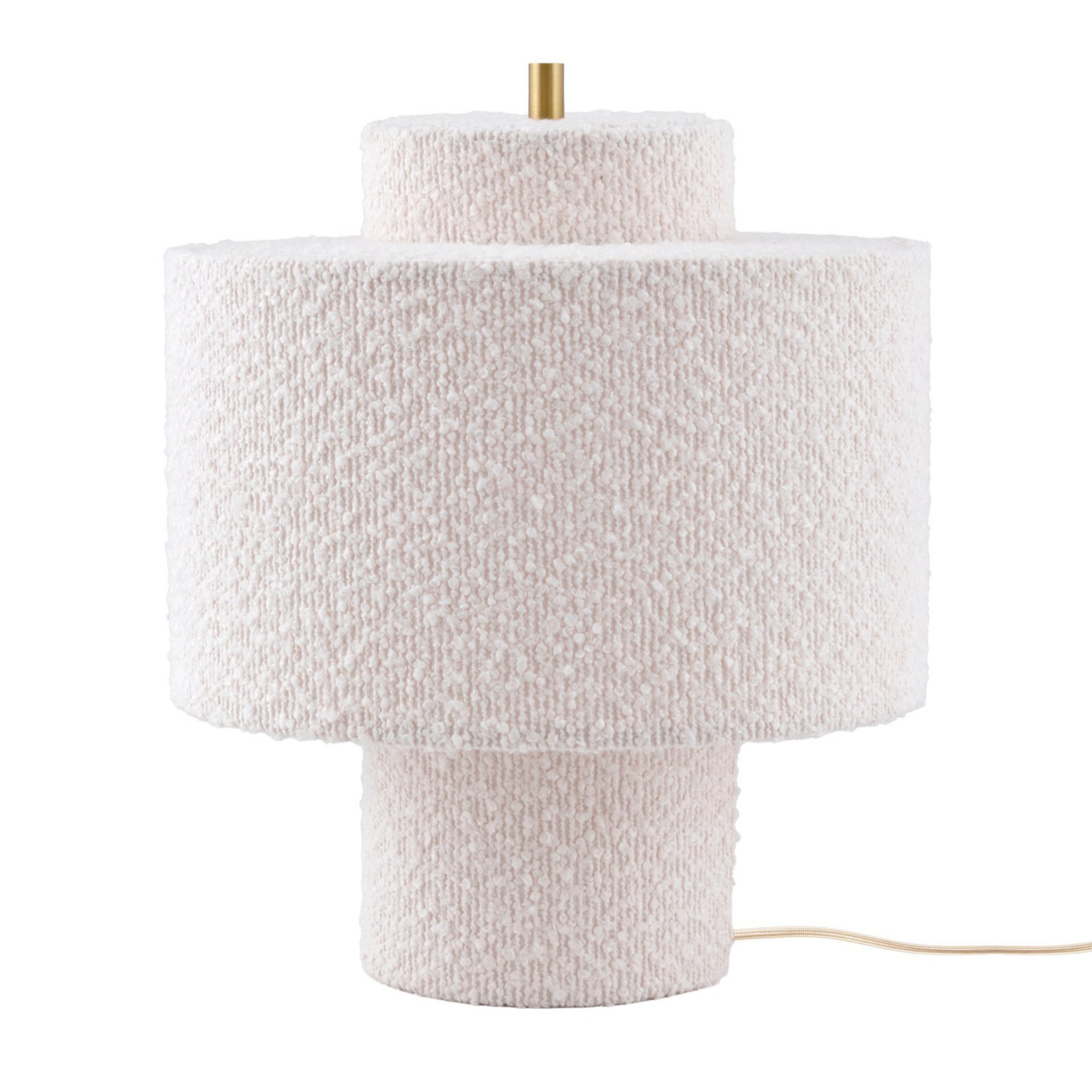 Lampada da tavolo Noah, bianca, altezza 31 cm, tessuto - Globen Lighting