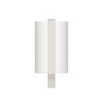 Candeeiro de parede OKOLO, branco, Ø 16 cm, metal/tecido, E27-LED - GRUPA