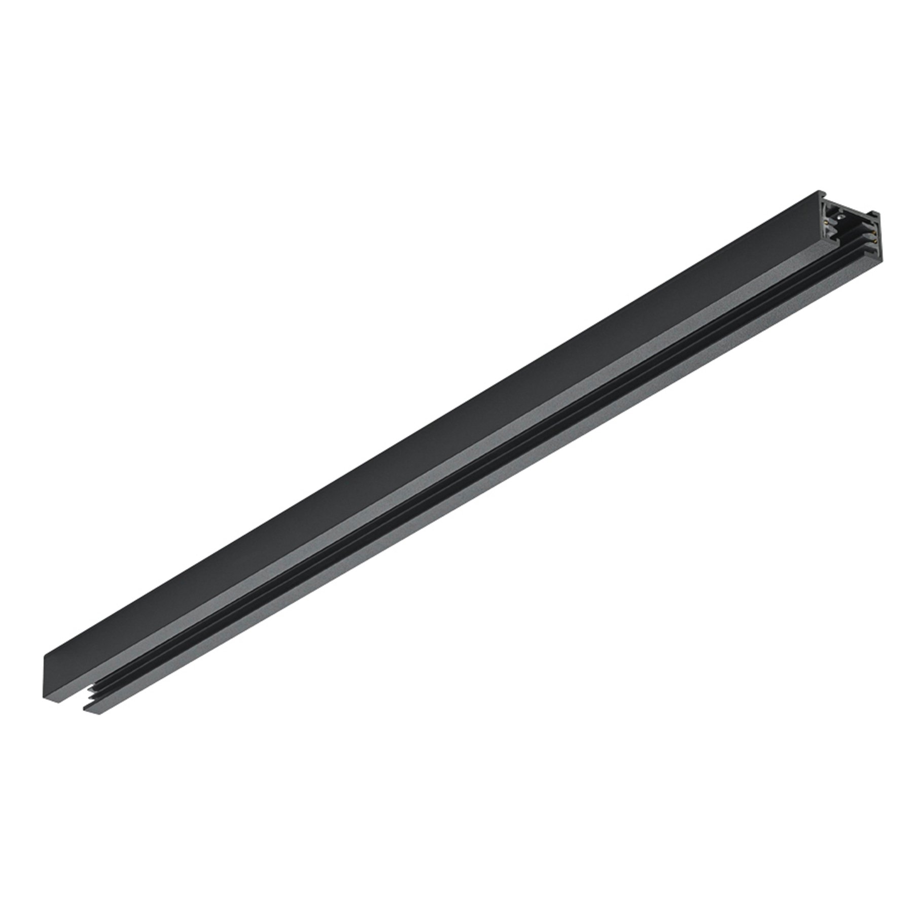 Trio Lighting DUOline two-circuit track, matt black, 50 cm, metal, L: 50 cm, W: 3 cm, H: 2 cm