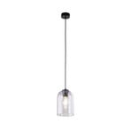 Lampa wisząca Molly, fioletowa, Ø 14 cm, metal/szkło
