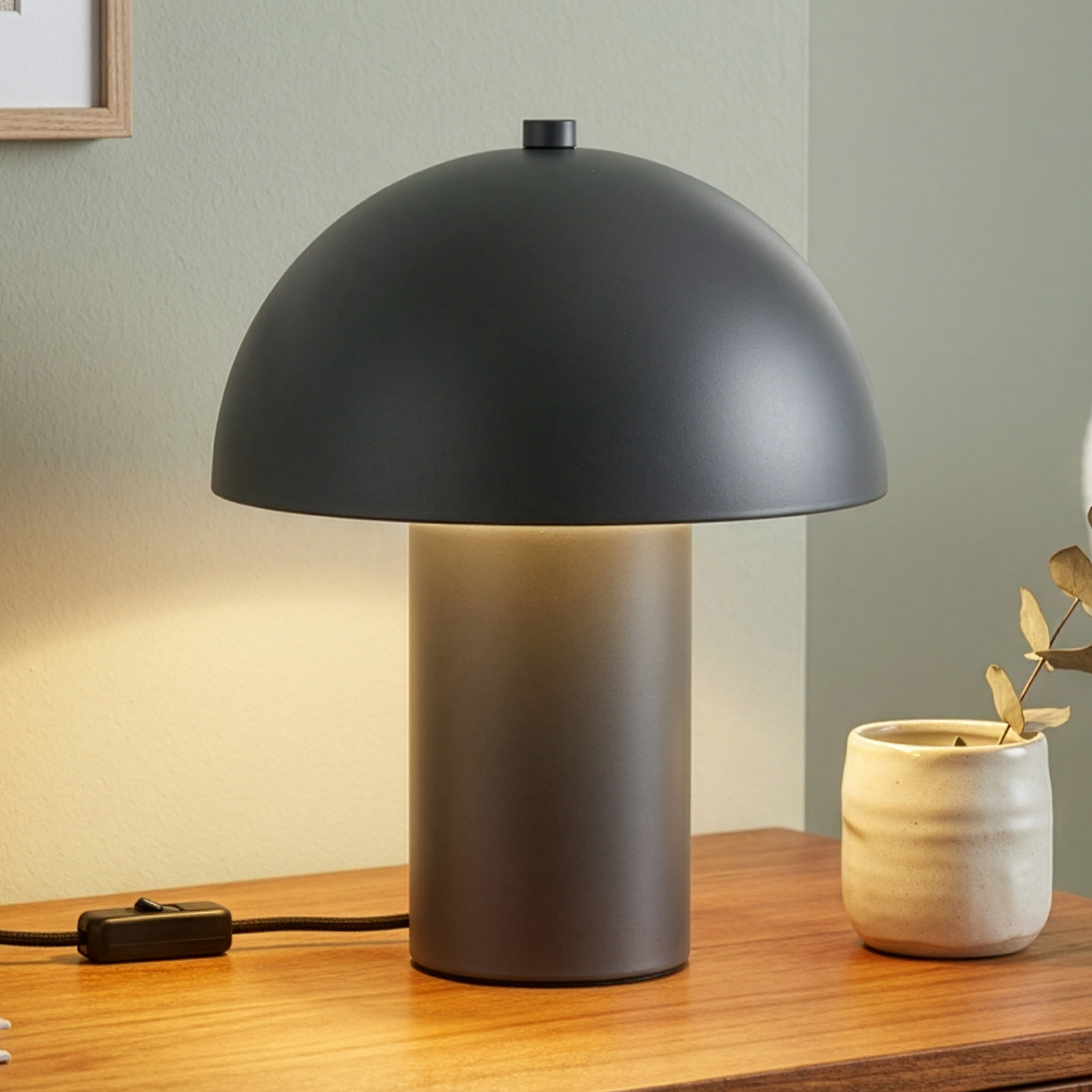 Reality Leuchten Stolna lampa Enya, antracit, metal, visina 25,5 cm, E14 - Dnevni boravak/blagovaonica - Moderan