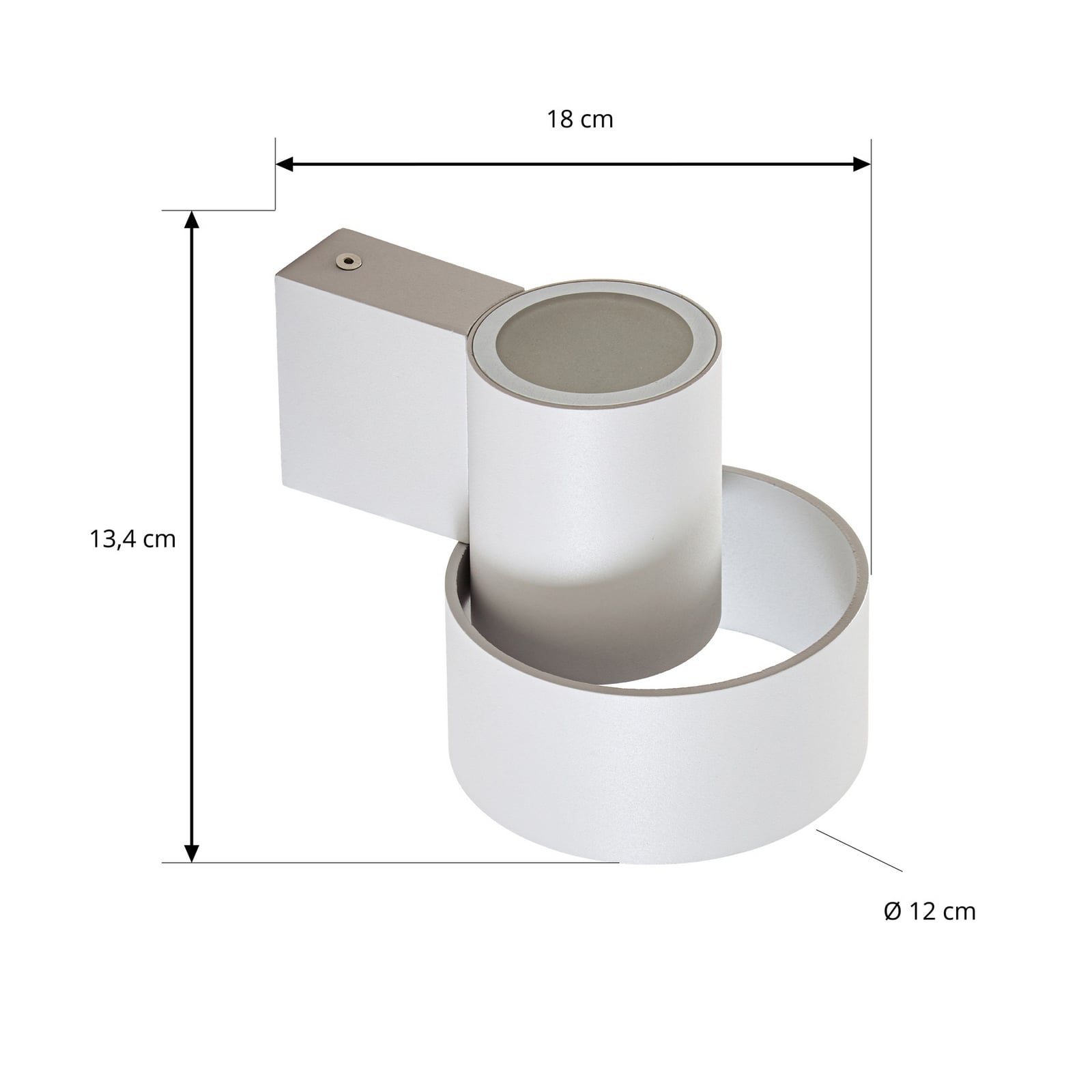 Lucande Elune LED kültéri fali lámpa, szürke, IP44, felfelé/lefelé Lucande Elune LED kültéri fali lámpa, szürke, IP44, felfelé/lefelé