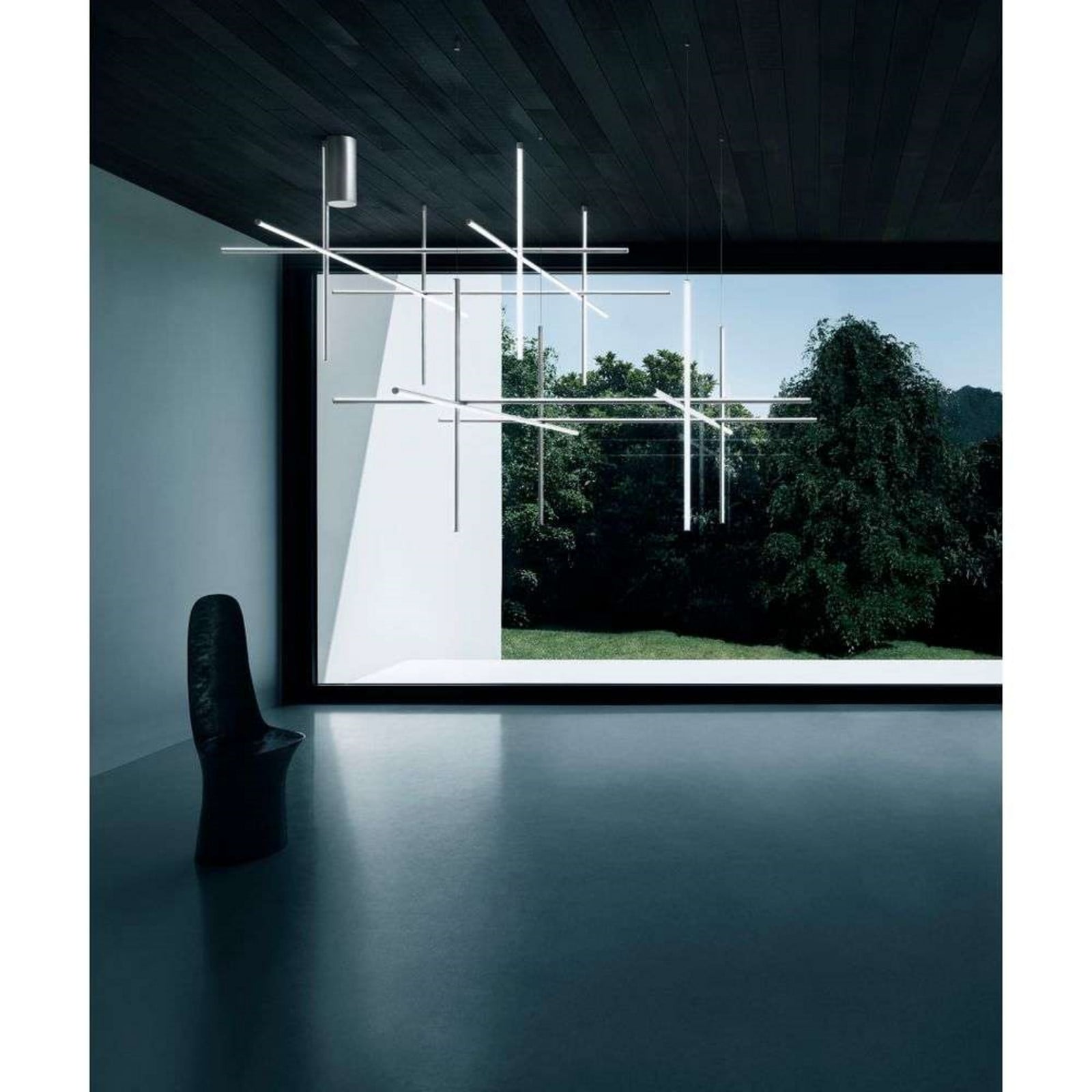 Coordinates S4 Pendel Moon Grey FLOS - Stue - Aluminium billede