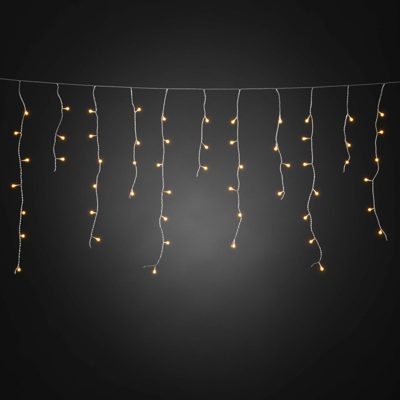 LED-Lichtervorhang Eisregen, app-steuerbar