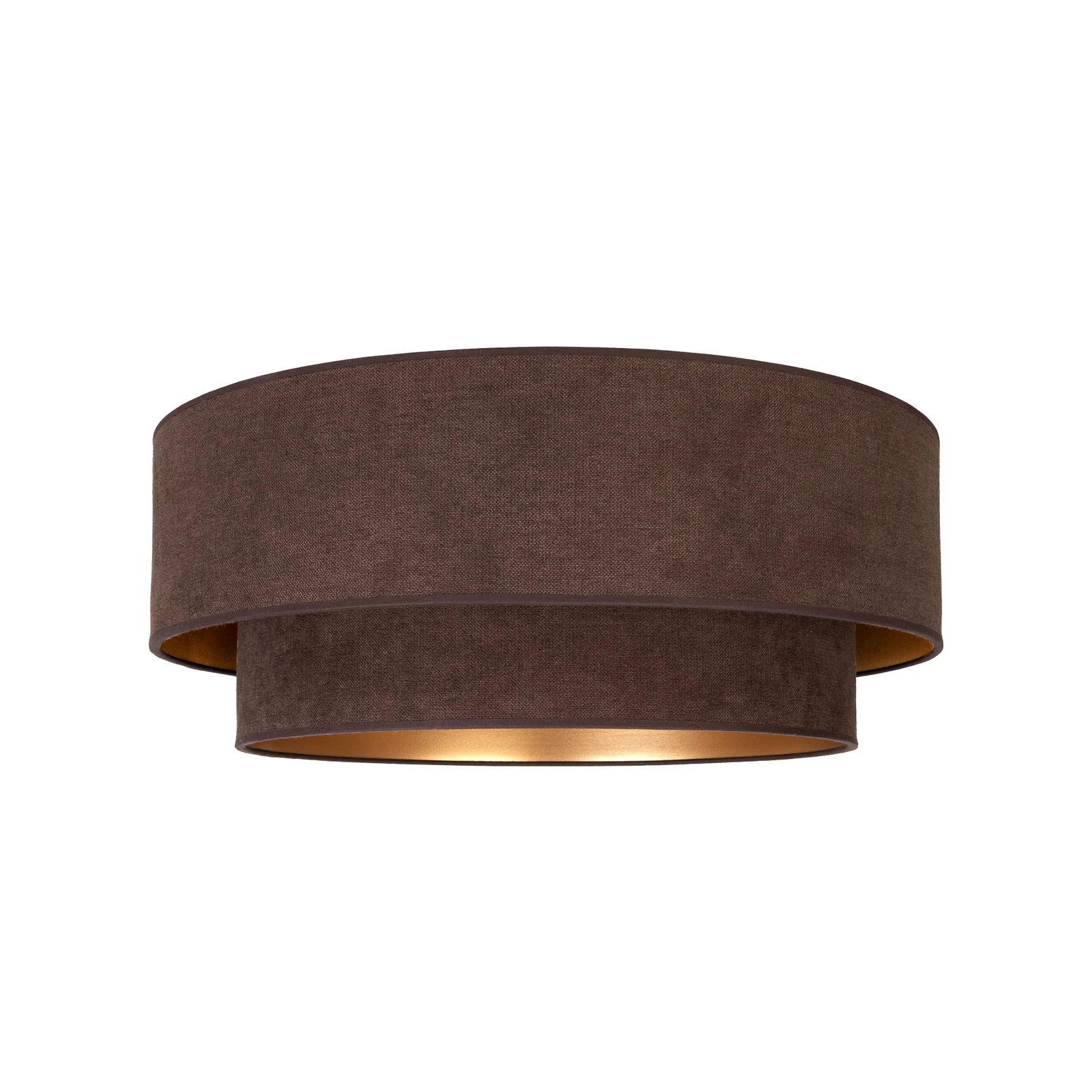 Laelamp „Boho“, pruun/kuldne, Ø 60 cm, tekstiil, E27