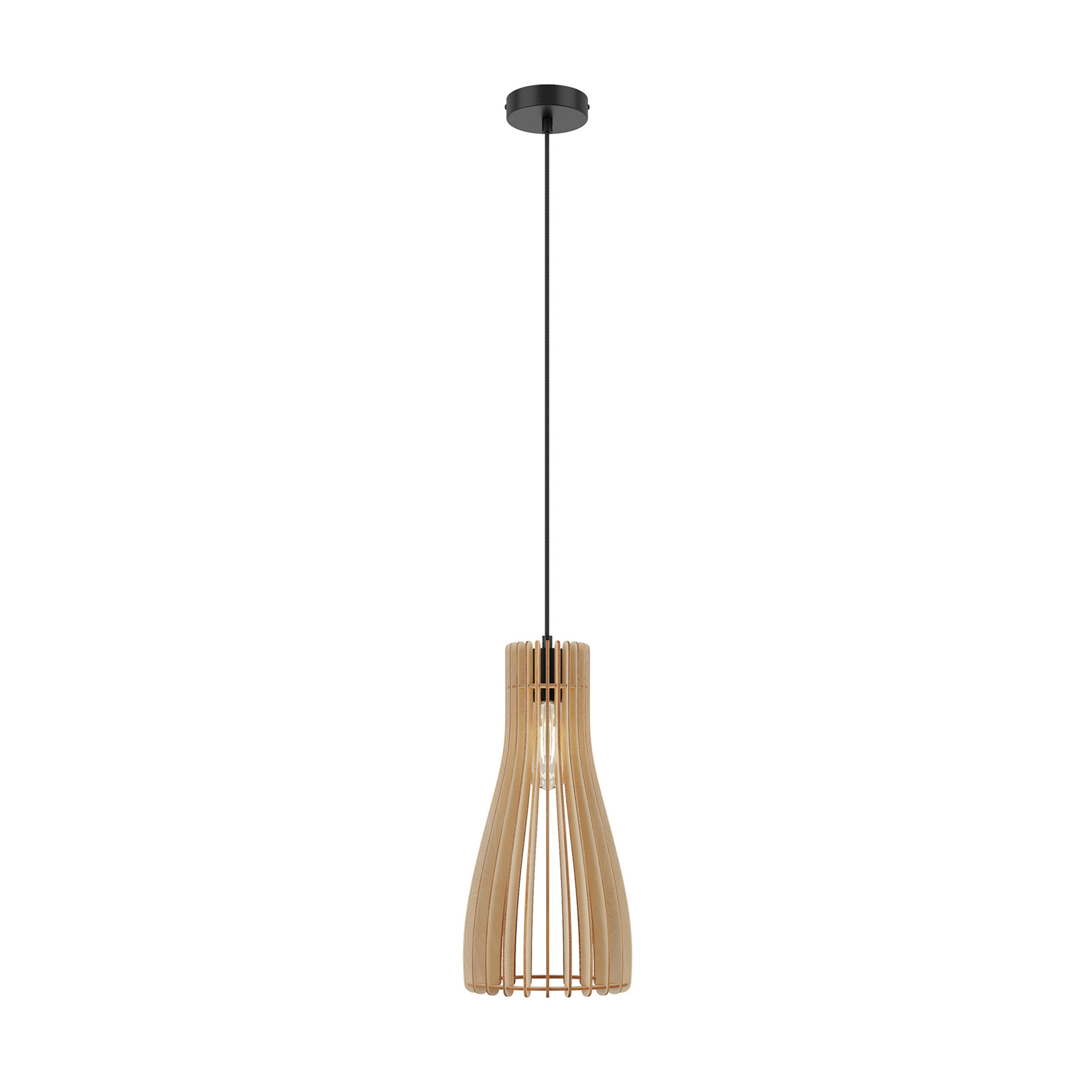 Furn Lámpara Colgante Black/Wood - Envostar