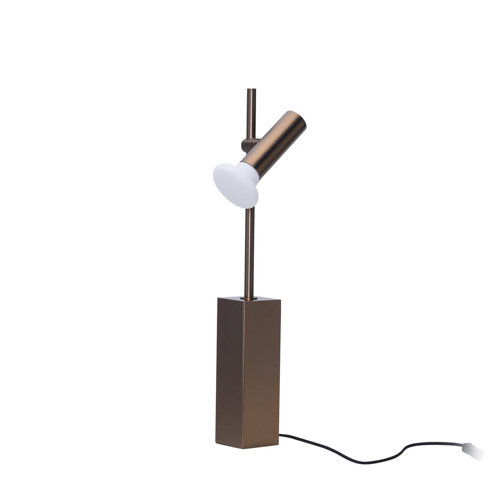 Tischleuchte SET, messingfarben, Höhe 60 cm, Eisen/Glas