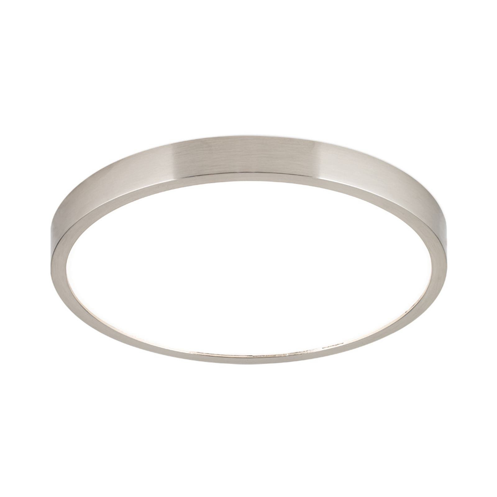 LED ceiling lamp Disc, satin nickel finish, Ø 24 cm, CCT LED ceiling lamp Disc, satin nickel finish, Ø 24 cm, CCT