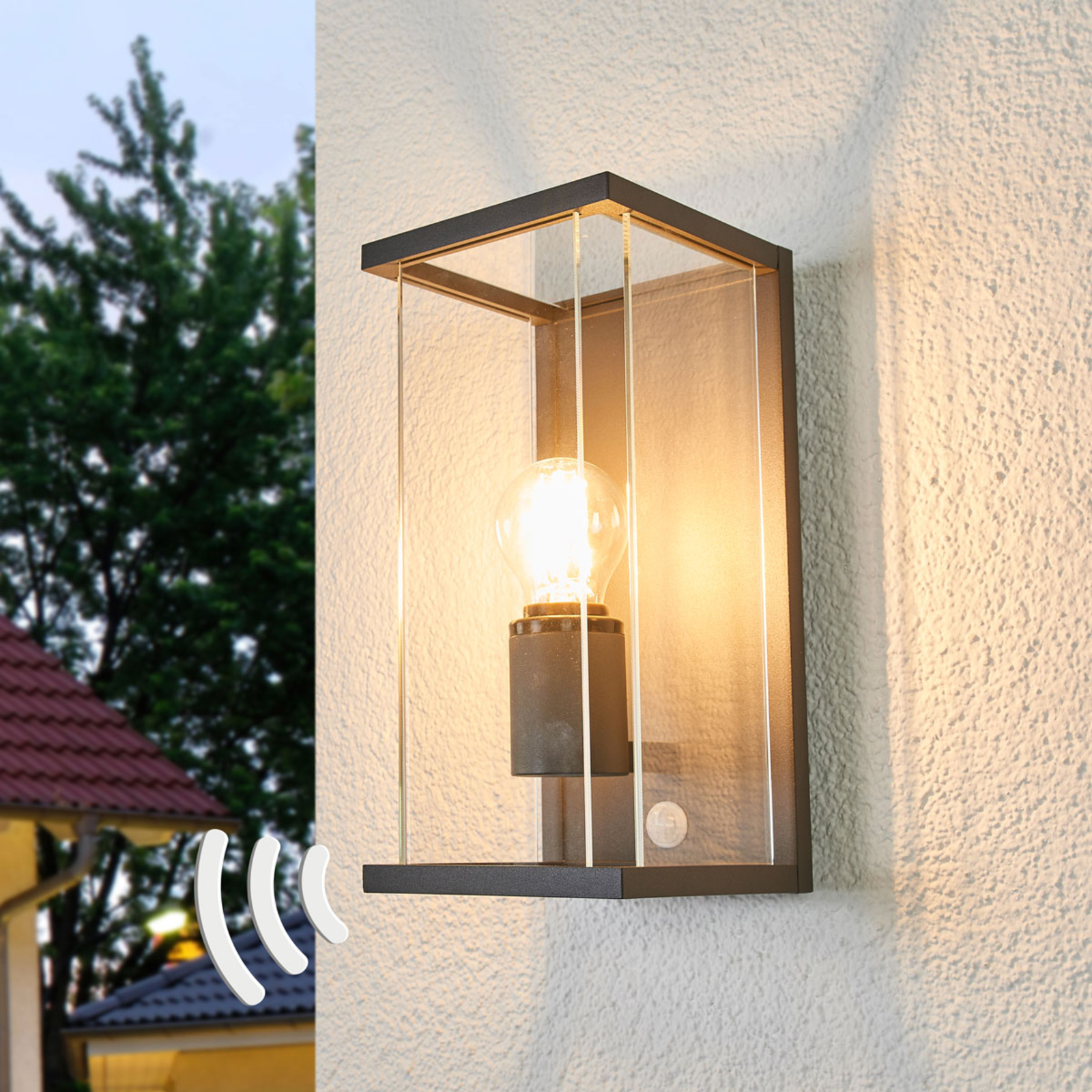 Annalea motion sensor outdoor wall lamp