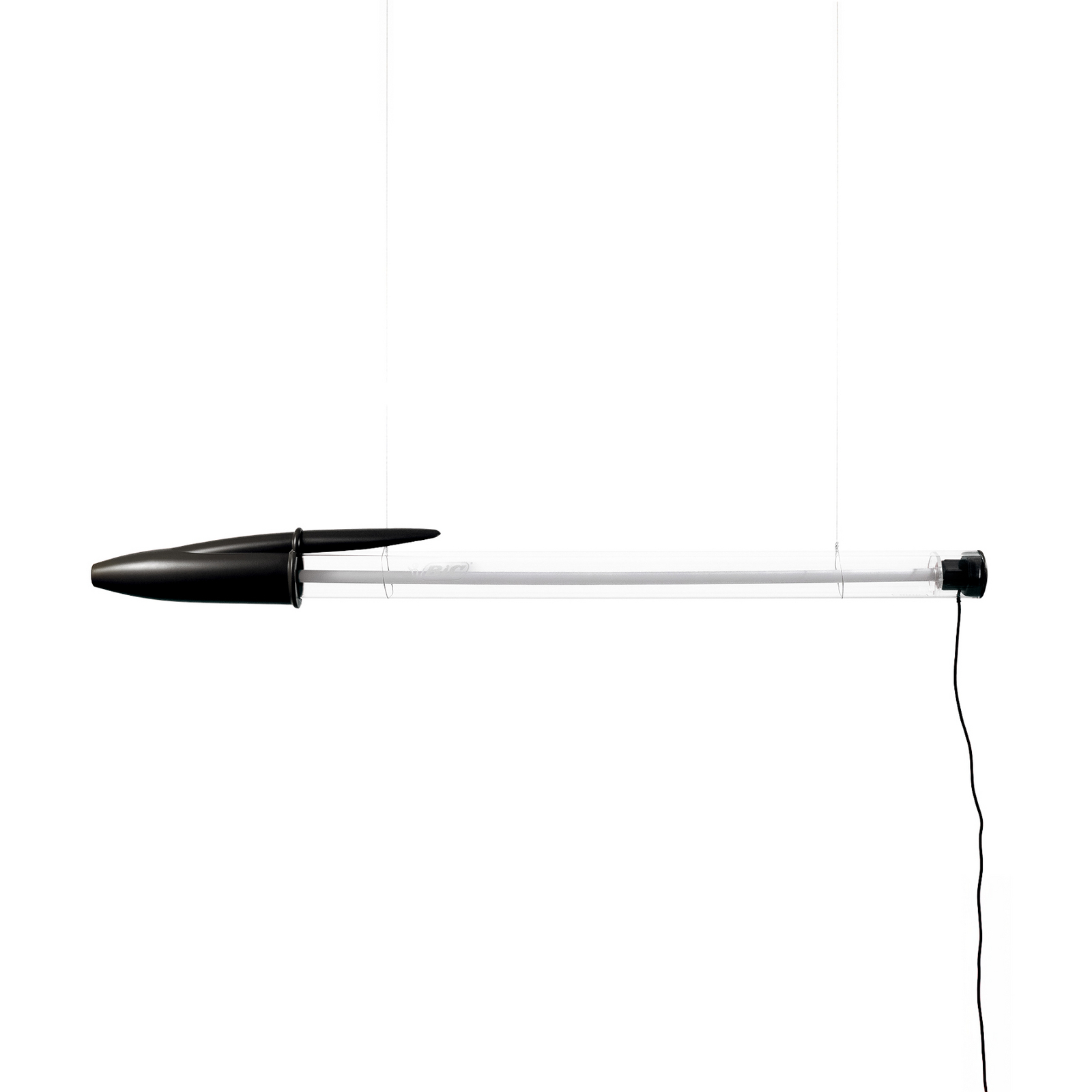 BIC LED-Pendelleuchte, schwarz, Länge 173 cm - Seletti