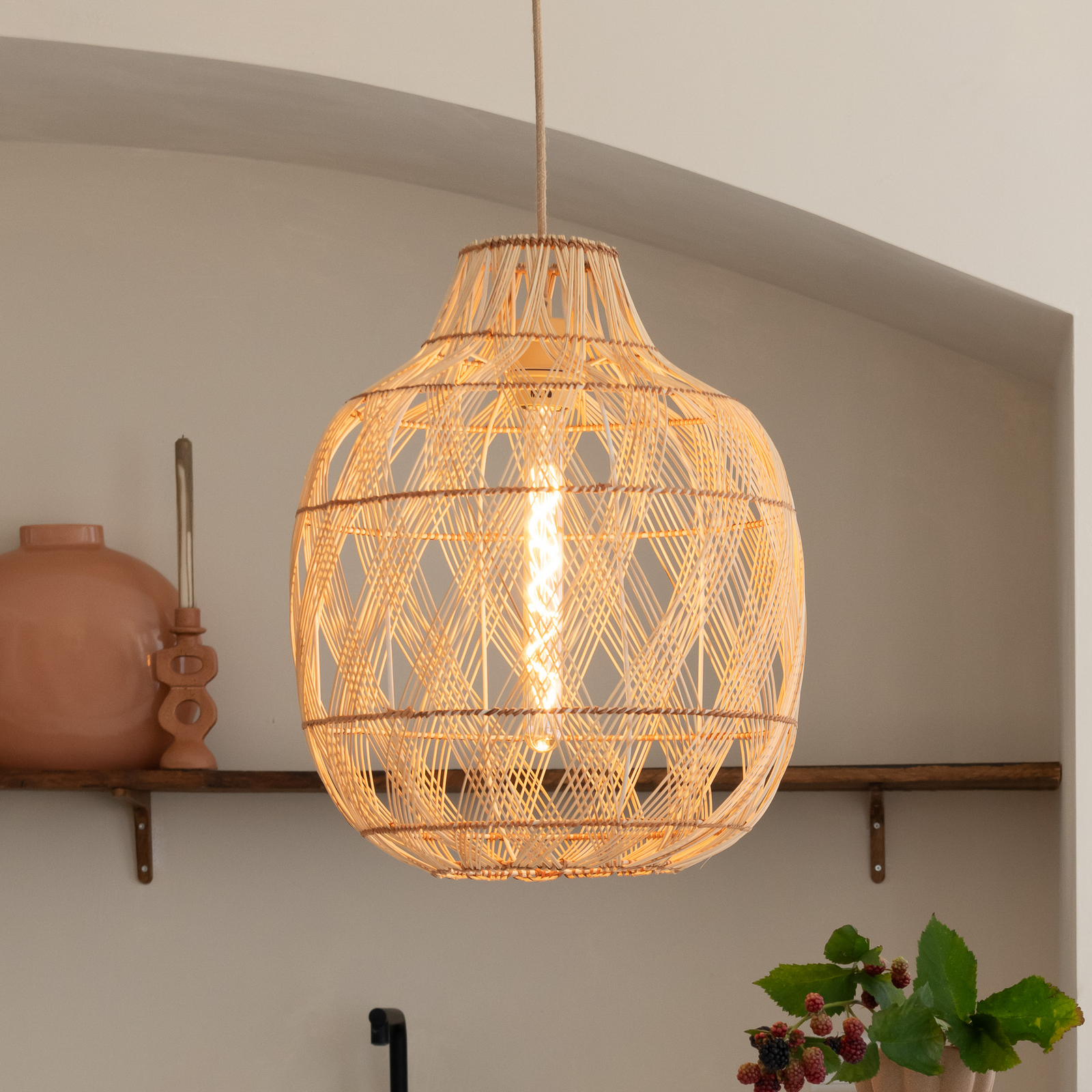 GOOD & MOJO Hängeleuchte Mendoza, Bambus, E27 GOOD & MOJO Hängeleuchte Mendoza, Bambus, E27