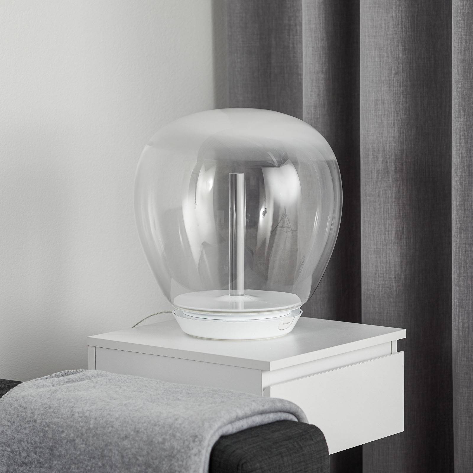 Artemide empatia üveg asztali lámpa led, ø 36 cm