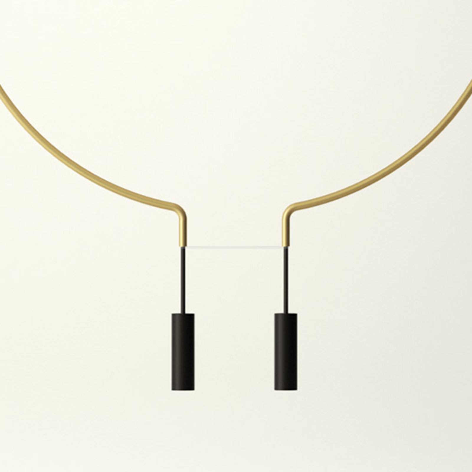 Axolight Liaison P2/M2 Hängelampe gold/schwarz