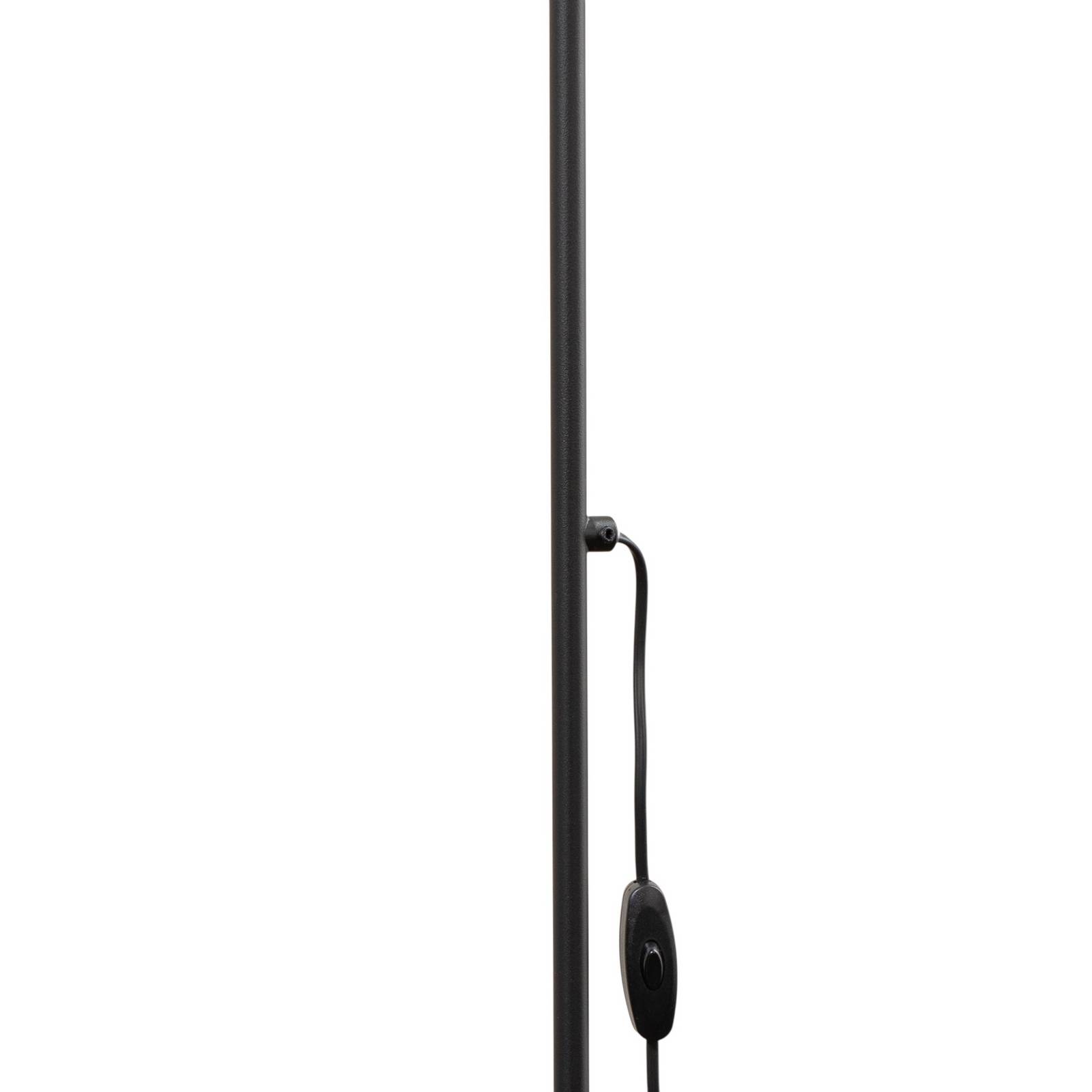 Lampa stojąca Eye Flex z elastycznym ramieniem, czarna