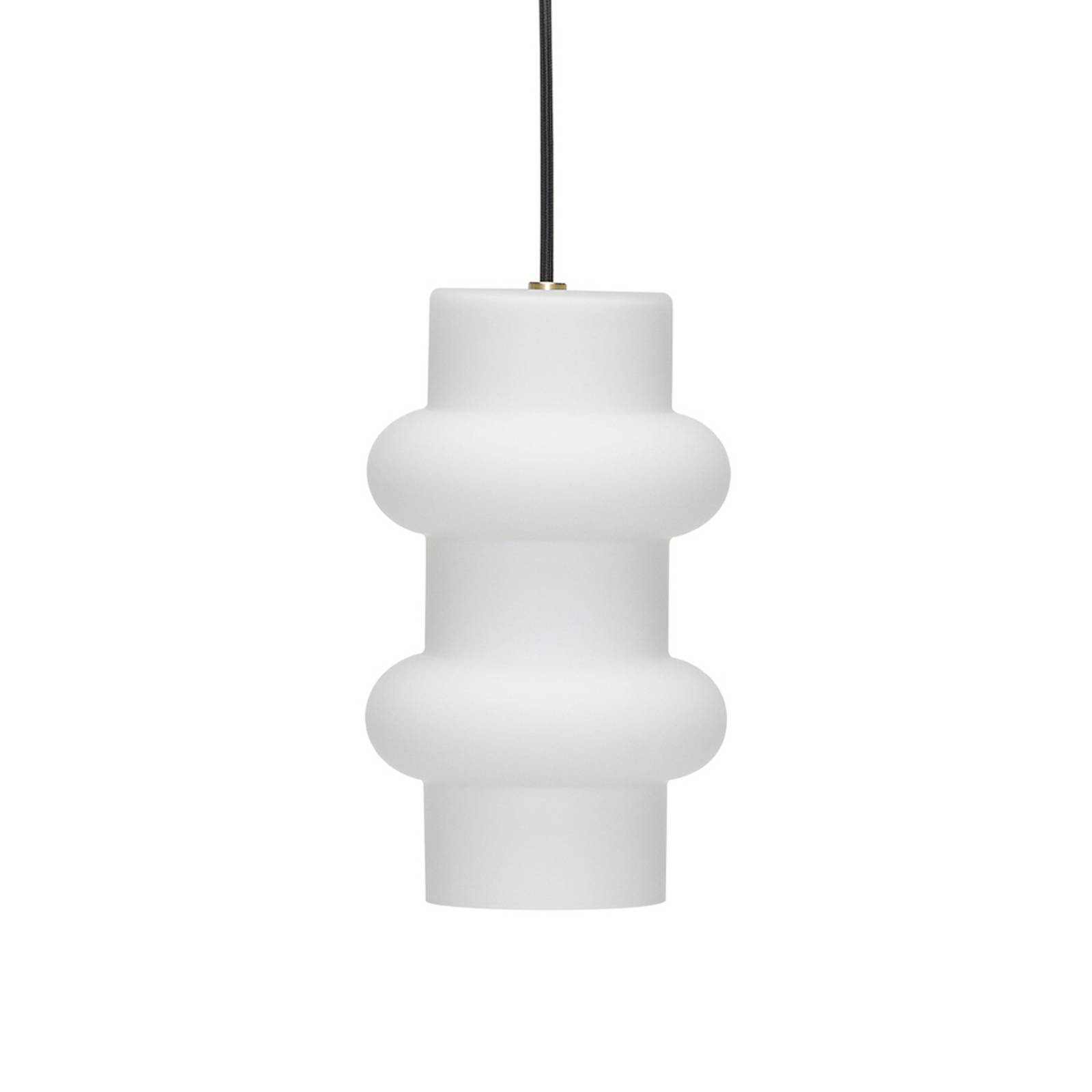 Hängelampe Pilule Double, weiß matt, Ø 15 cm, Glas