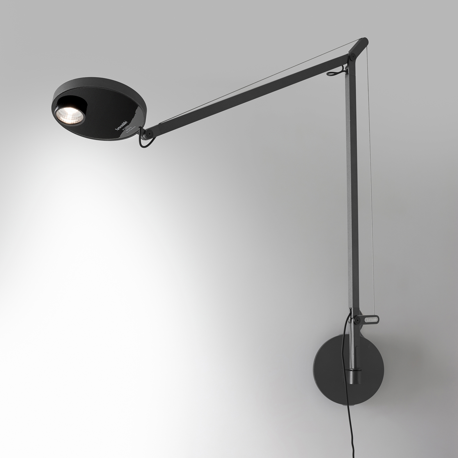 Artemide Demetra LED wall lamp 930 sensor grey