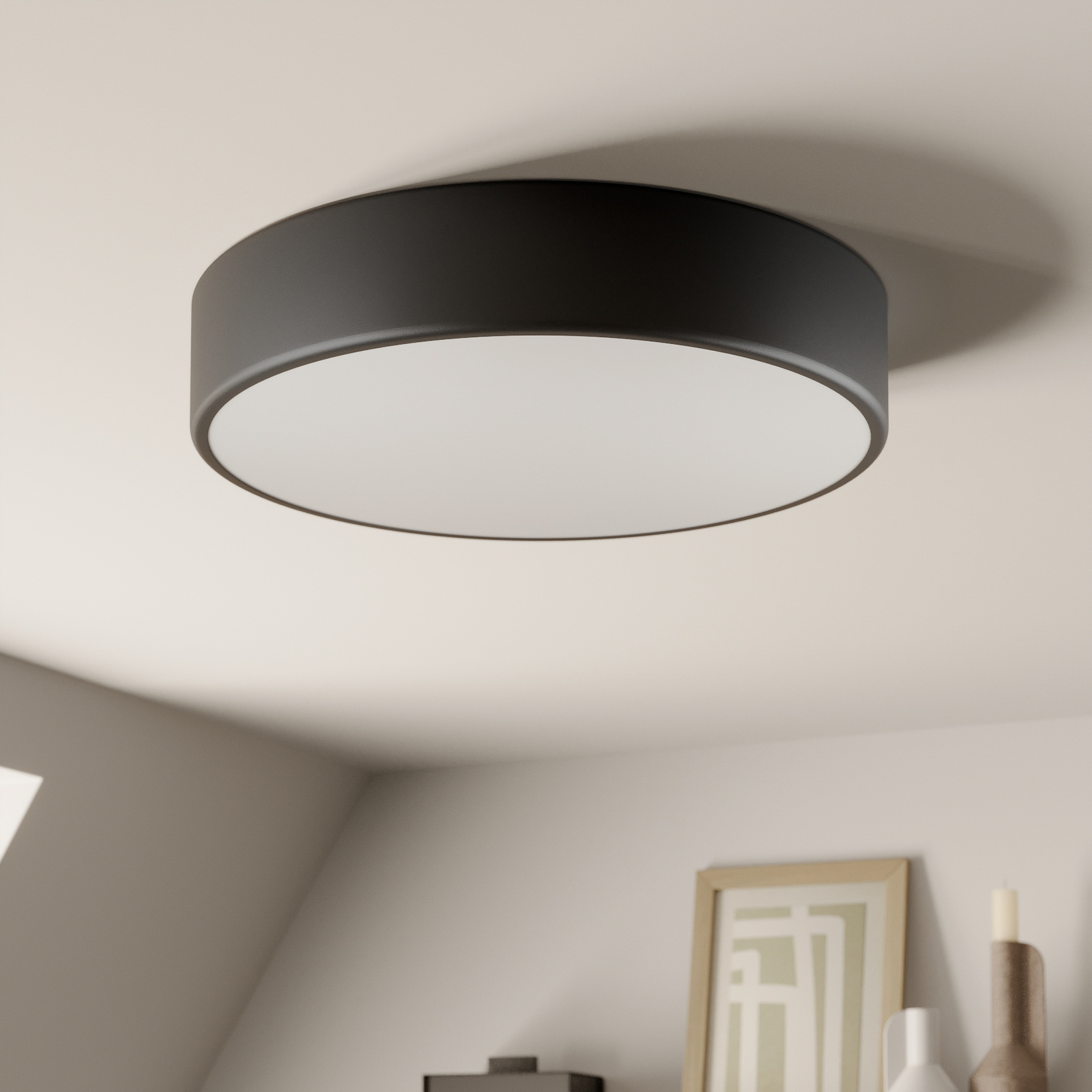 Cleo ceiling light, Ø 40 cm, black
