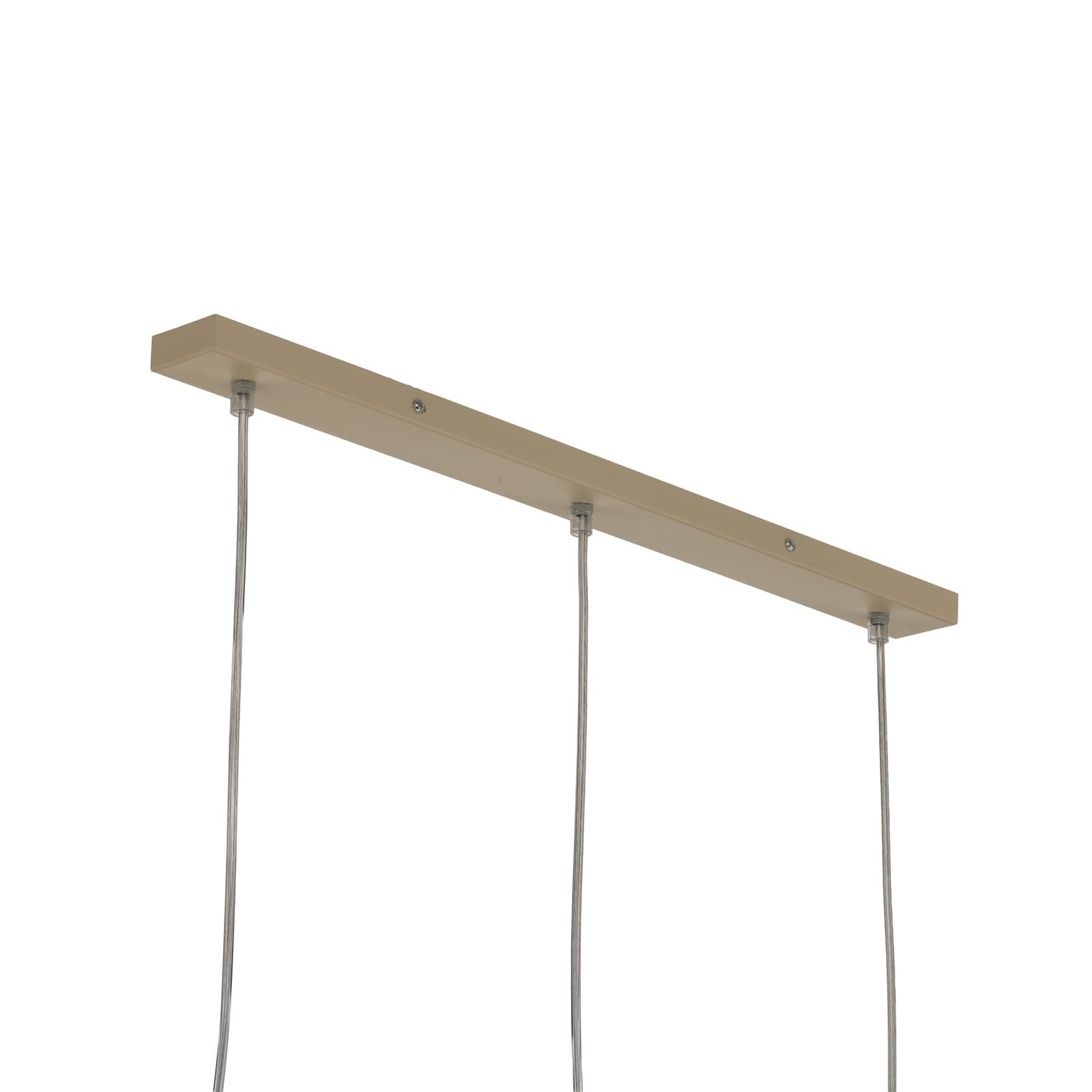 Lampada a sospensione Timon, color taupe/beige, lunghezza 60 cm, metallo, a 3