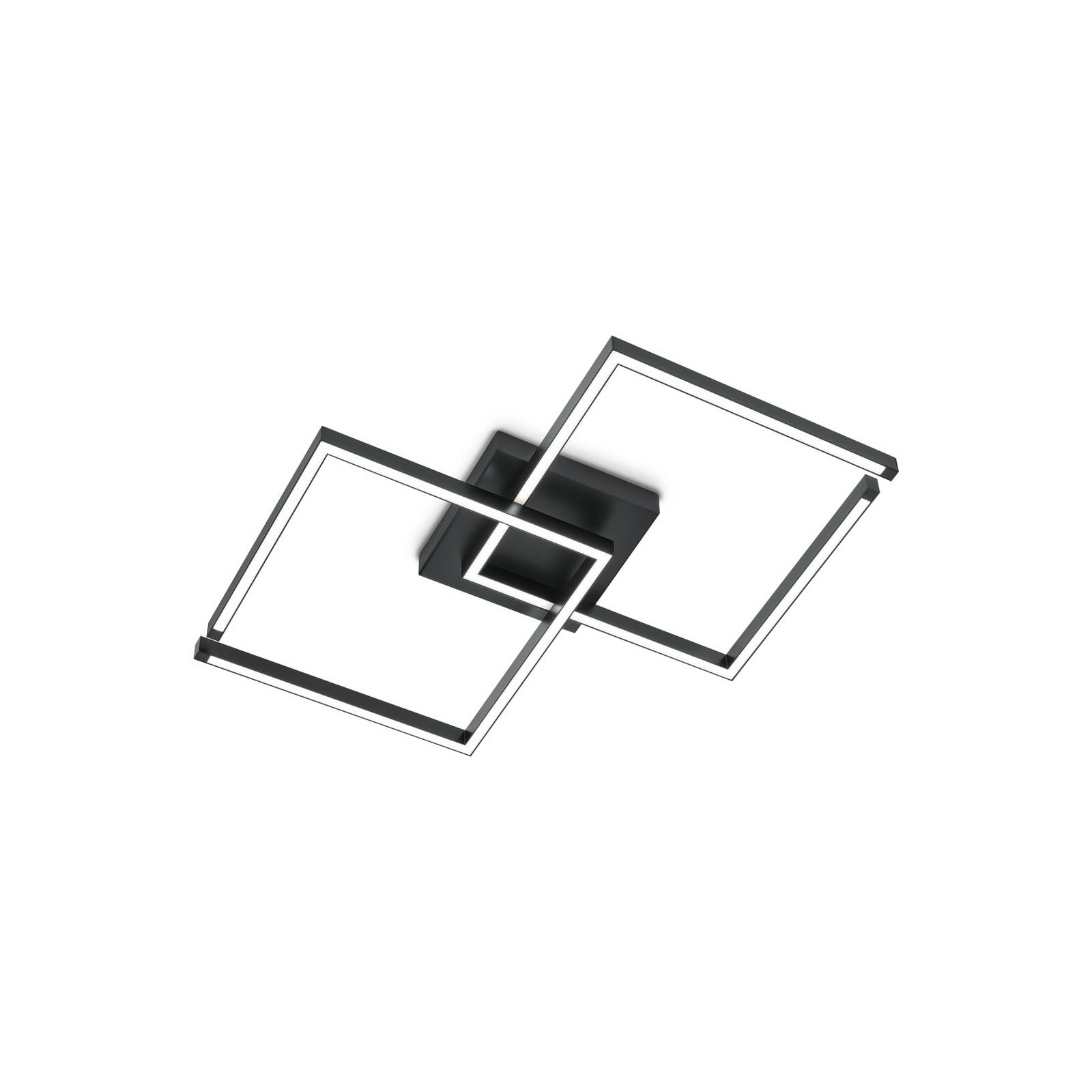 LED-Deckenleuchte Lina, schwarz, 97 x 54 cm, dimmbar günstig online kaufen