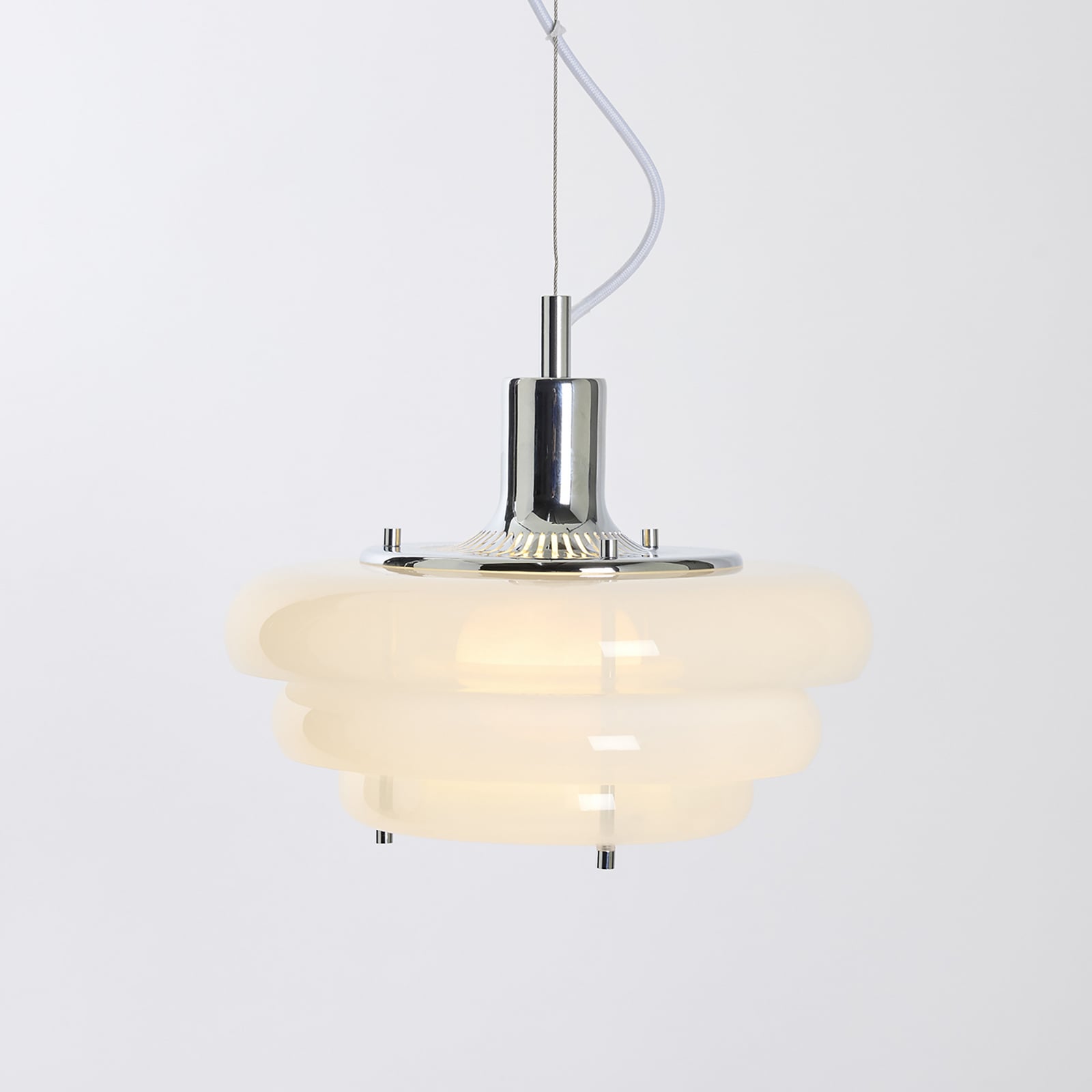 Lampada a sospensione Sunset Ø 28 cm, bianco nebbia - MARKET SET