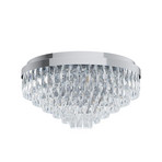 Stars of Light Valparaiso ceiling lamp, chrome, Ø 58 cm, metal