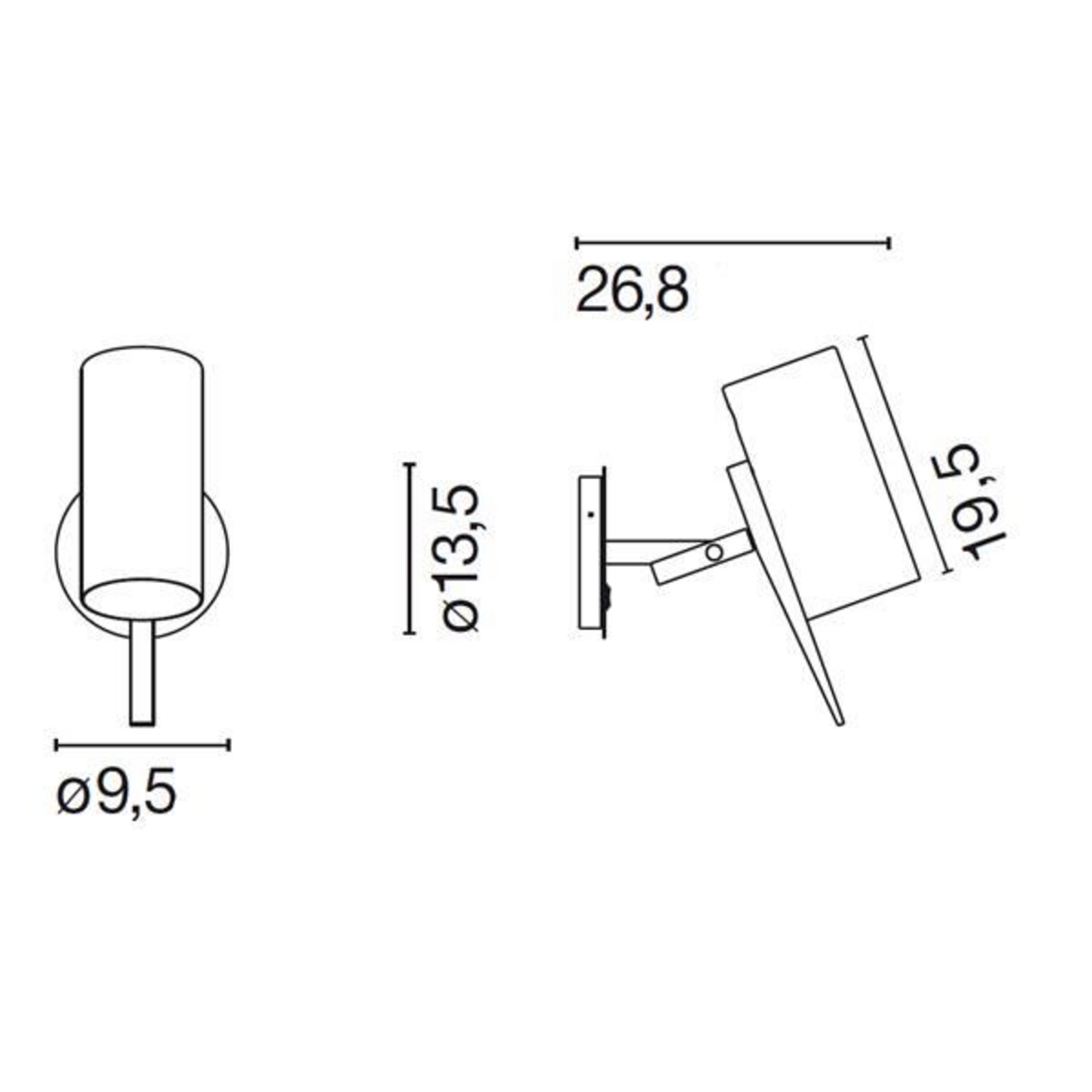 Scantling Aplique de Pared Blanco - Marset