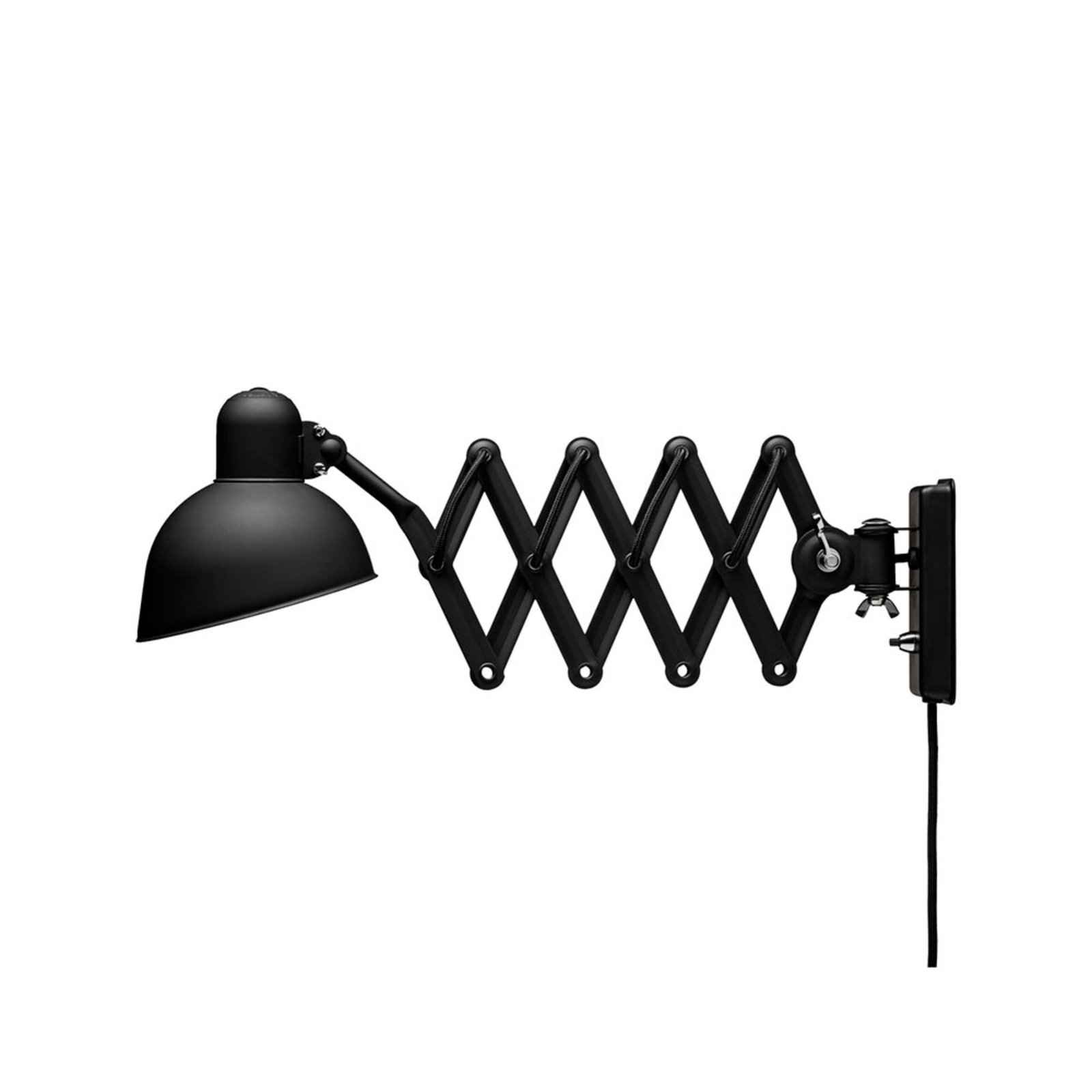 KAISER idell™ 6718-W Nástěnné Svítidlo/Scissor Lamp Matná Černá - Fritz Hansen