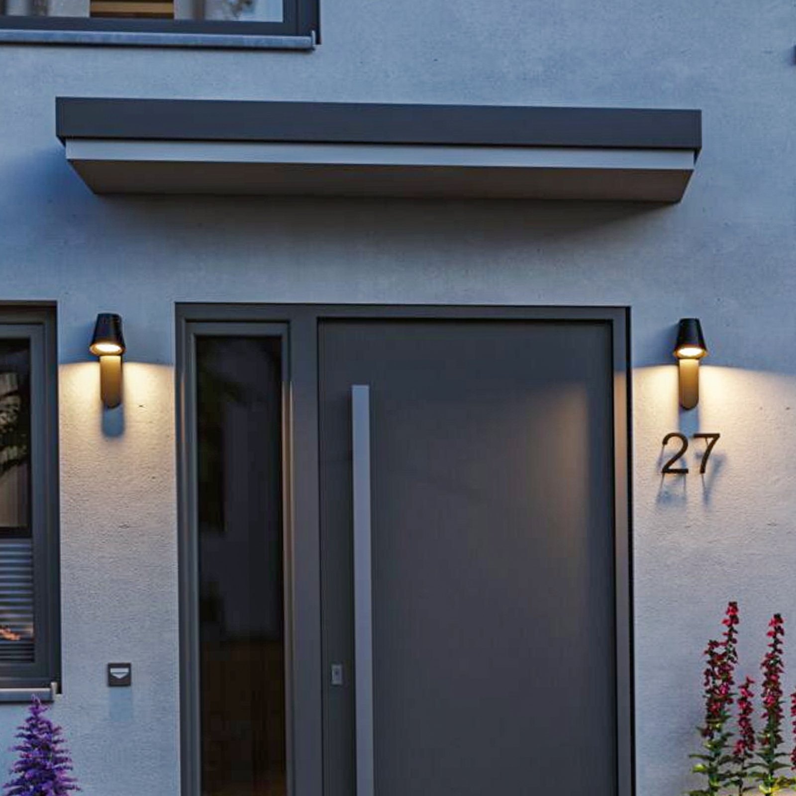 Caissa Outdoor Wall Lamp SWR Anthracite - Paulmann