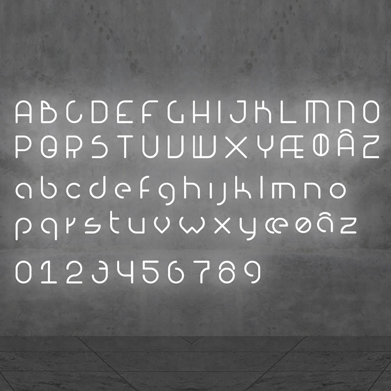 Artemide Alphabet of Light -seinävalo, Z-kirjain