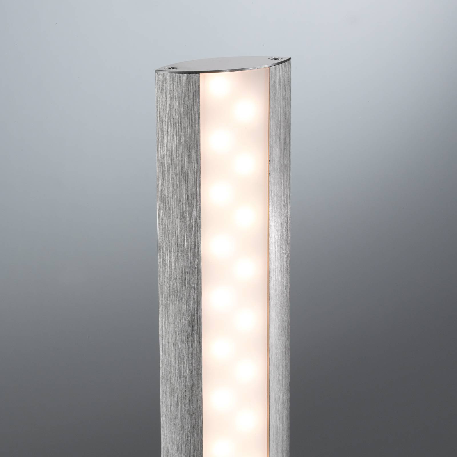 Lampa stojąca LED Beat, ściemniacz, CCT, aluminium