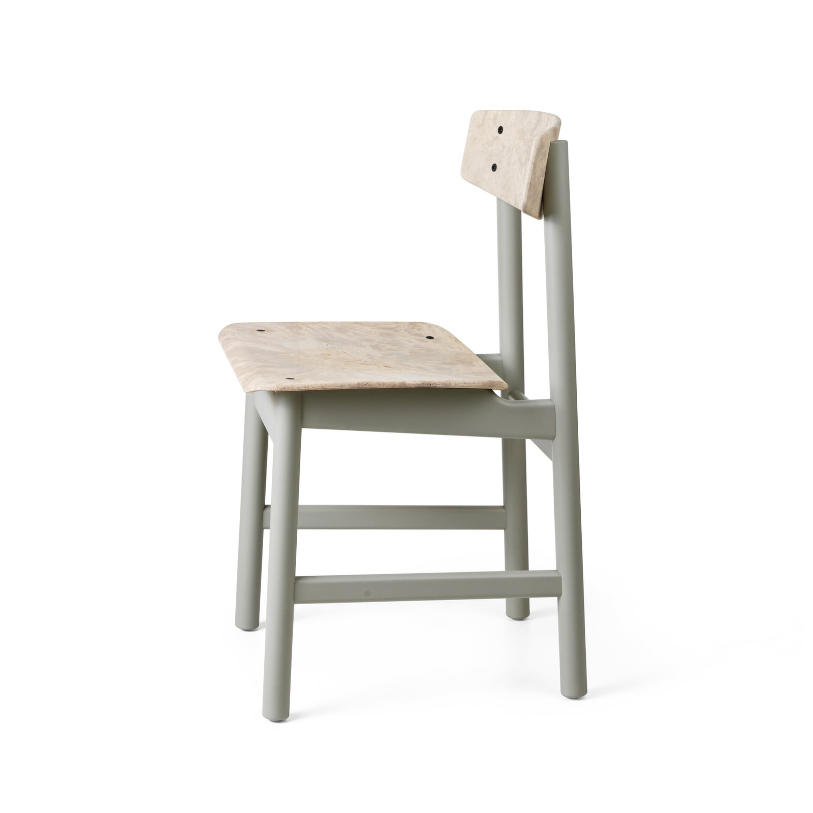 Chaise Conscious 3162, noire, hêtre, hauteur 78,5 cm - Mater