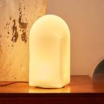 HAY Parade Lampă de masă cu LED cu coajă albă înălțime 24 cm