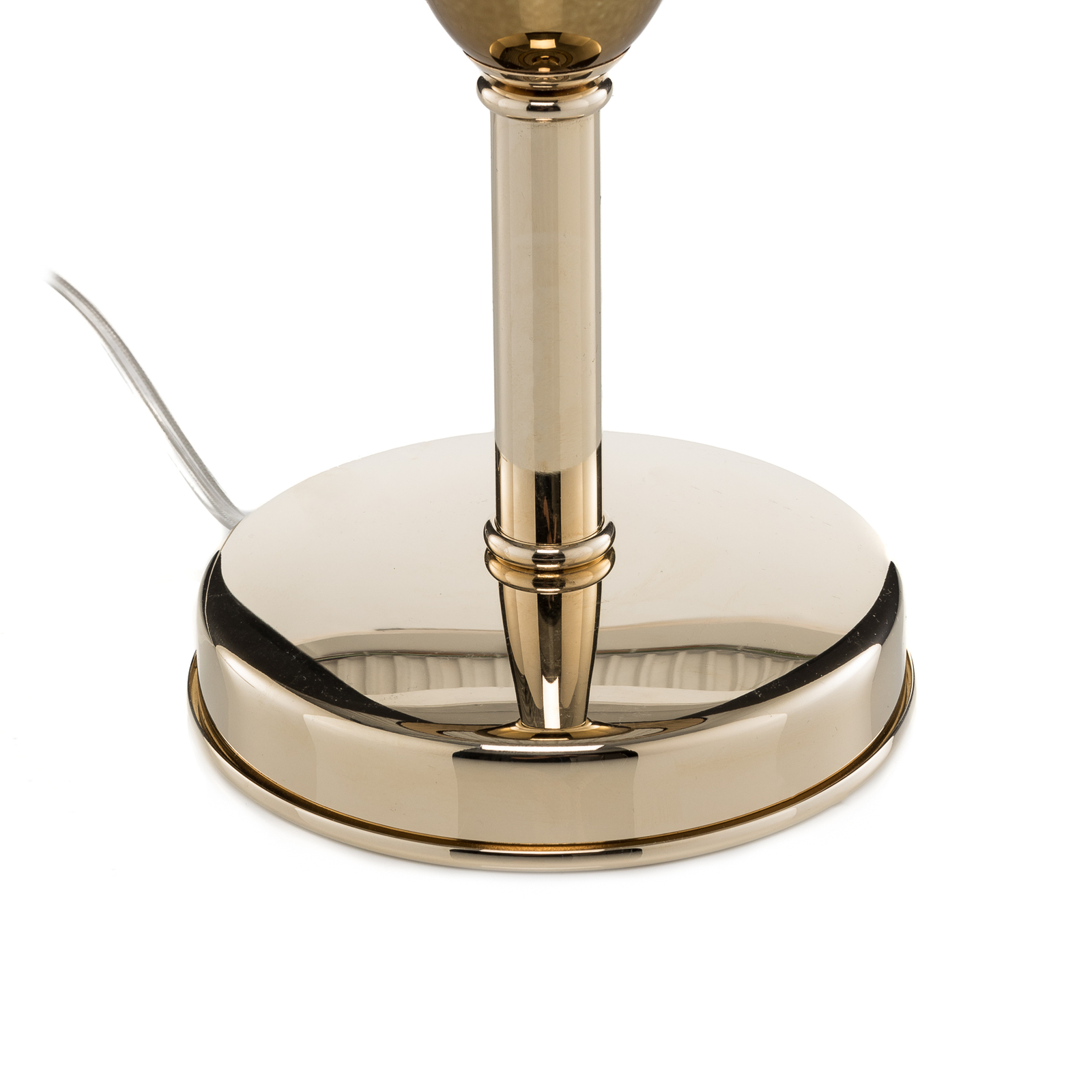 Zobraziť Ogiva - čierno-zlatá textilná stolová lampa