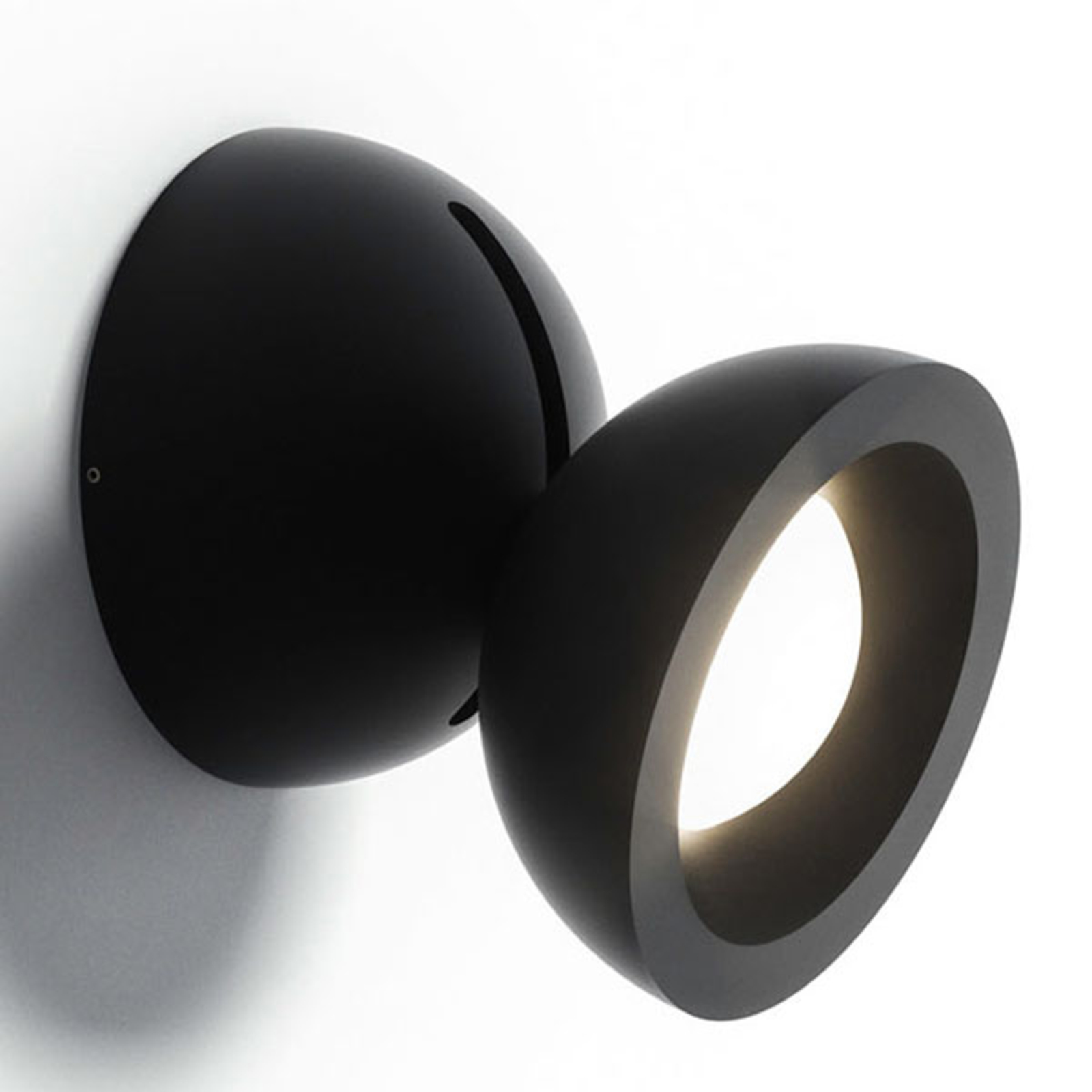 Axolight DoDot LED wall light, black 15°