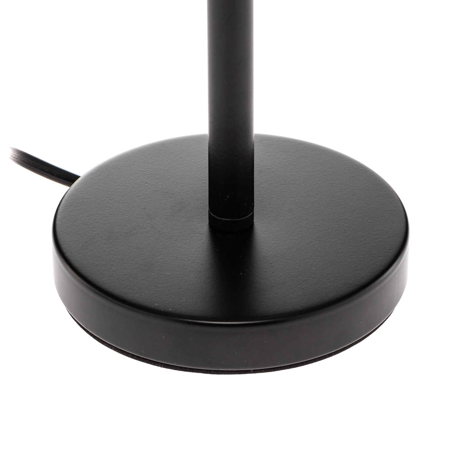 Lámpara de mesa Pavo Real, Ø 25 cm, negro