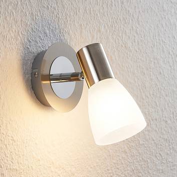 ELC Kamiran spot LED, abat-jour en verre, 1 lampe