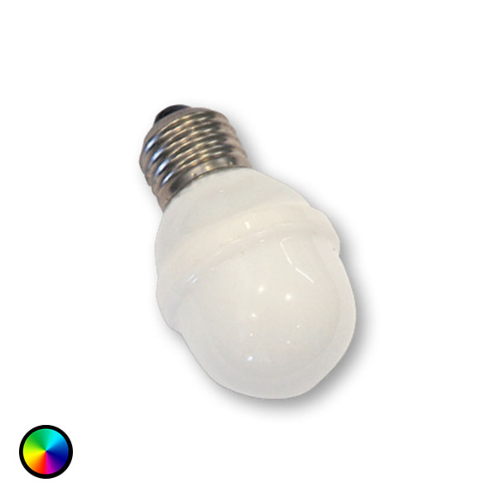 LED Golfball-Lampe E27, 1W, 5,5 VA RGB